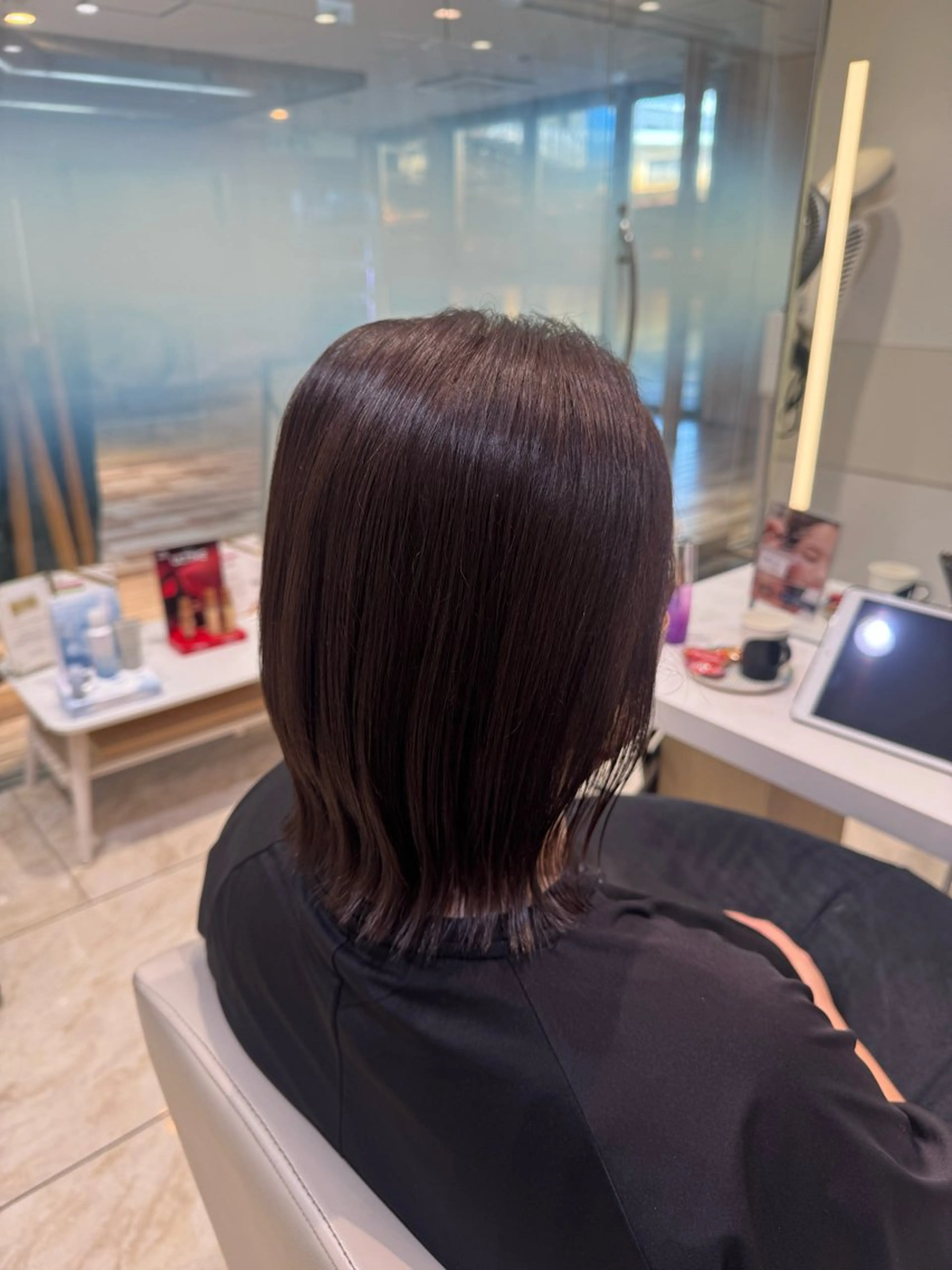 ミディアム カラー ボブ‪✂️ スパ🫧kurehaのヘアスタイル