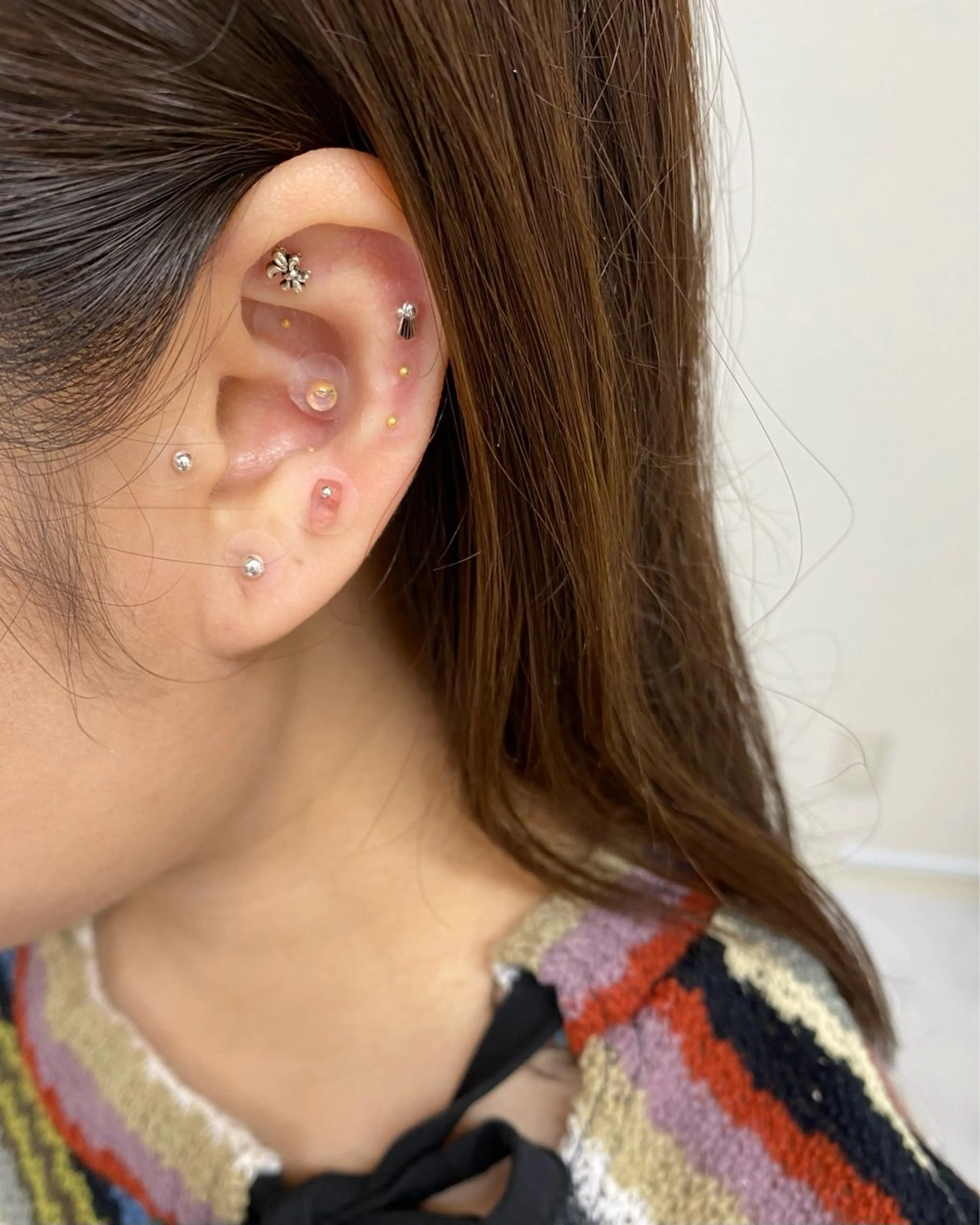 ネイル 成人式 フレンチネイル ジェルネイル ガーリー マグネットネイル その他 草加ニュアンスネイル 🌚hersのネイルデザイン