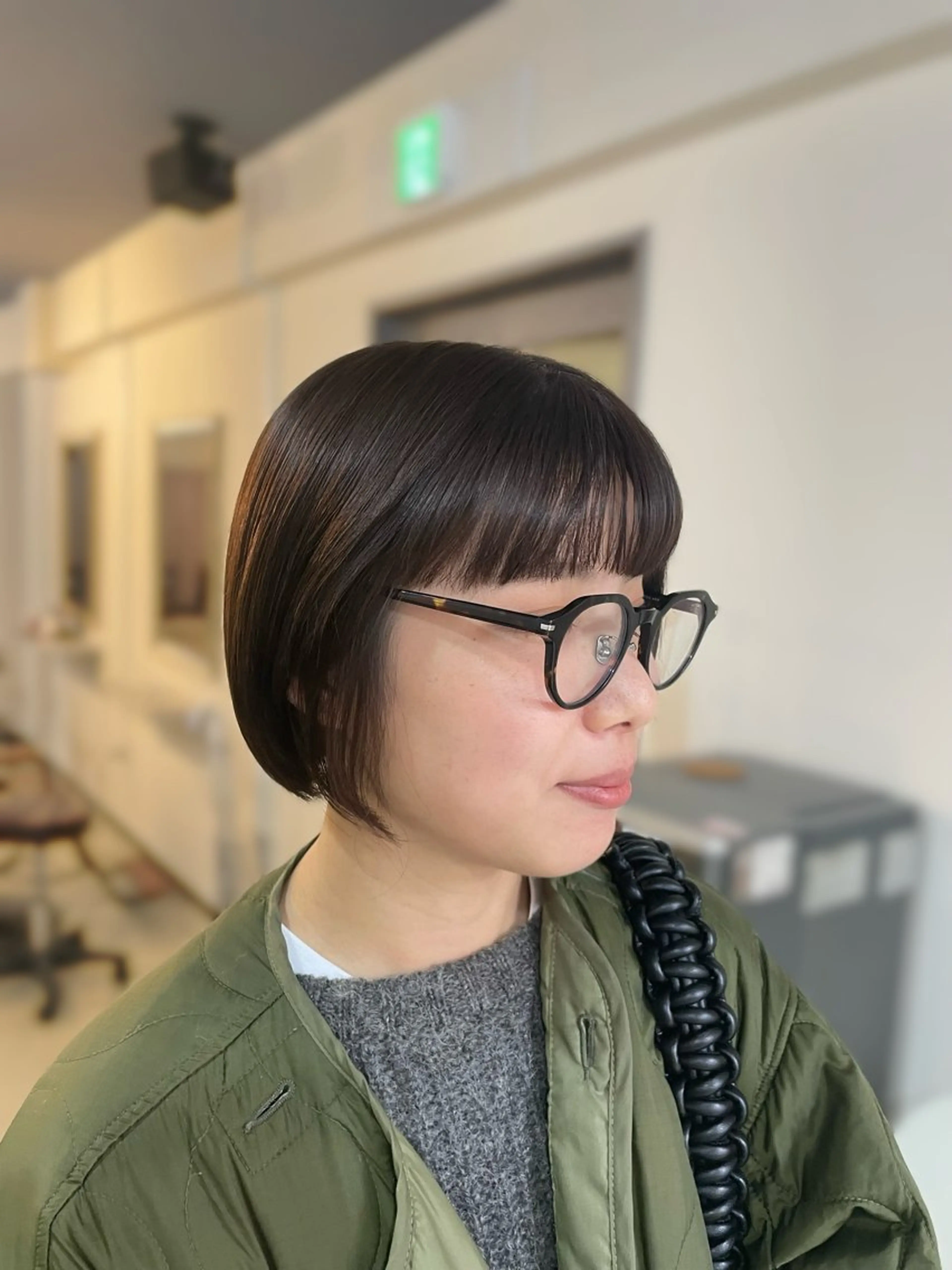 ショート カラー ボブ ショートヘア sherry/R所属・sherry/R 三川町　川口真里奈のヘアスタイル