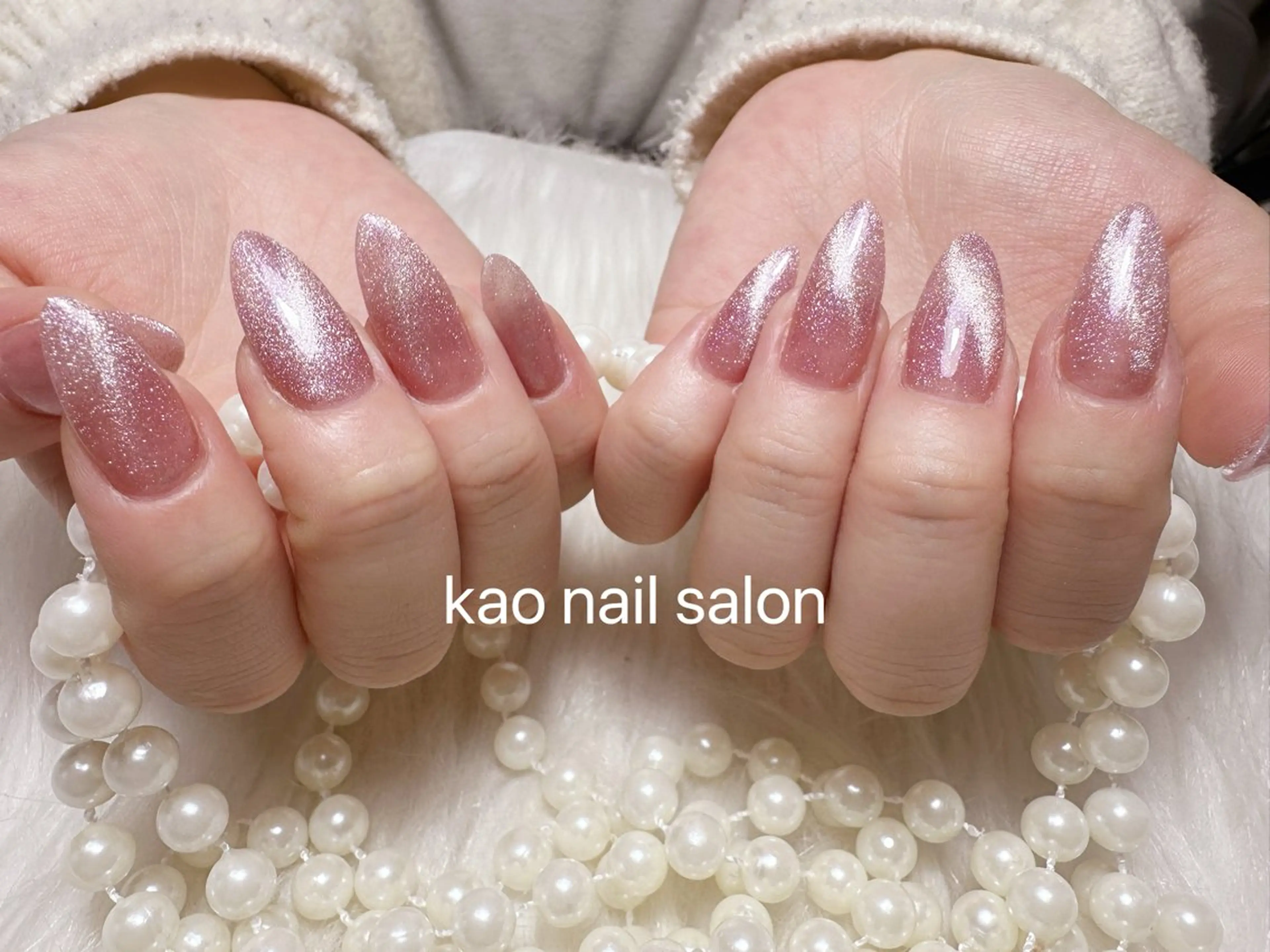 ネイル ハンドネイル kao nail マグネット/長さだしのネイルデザイン