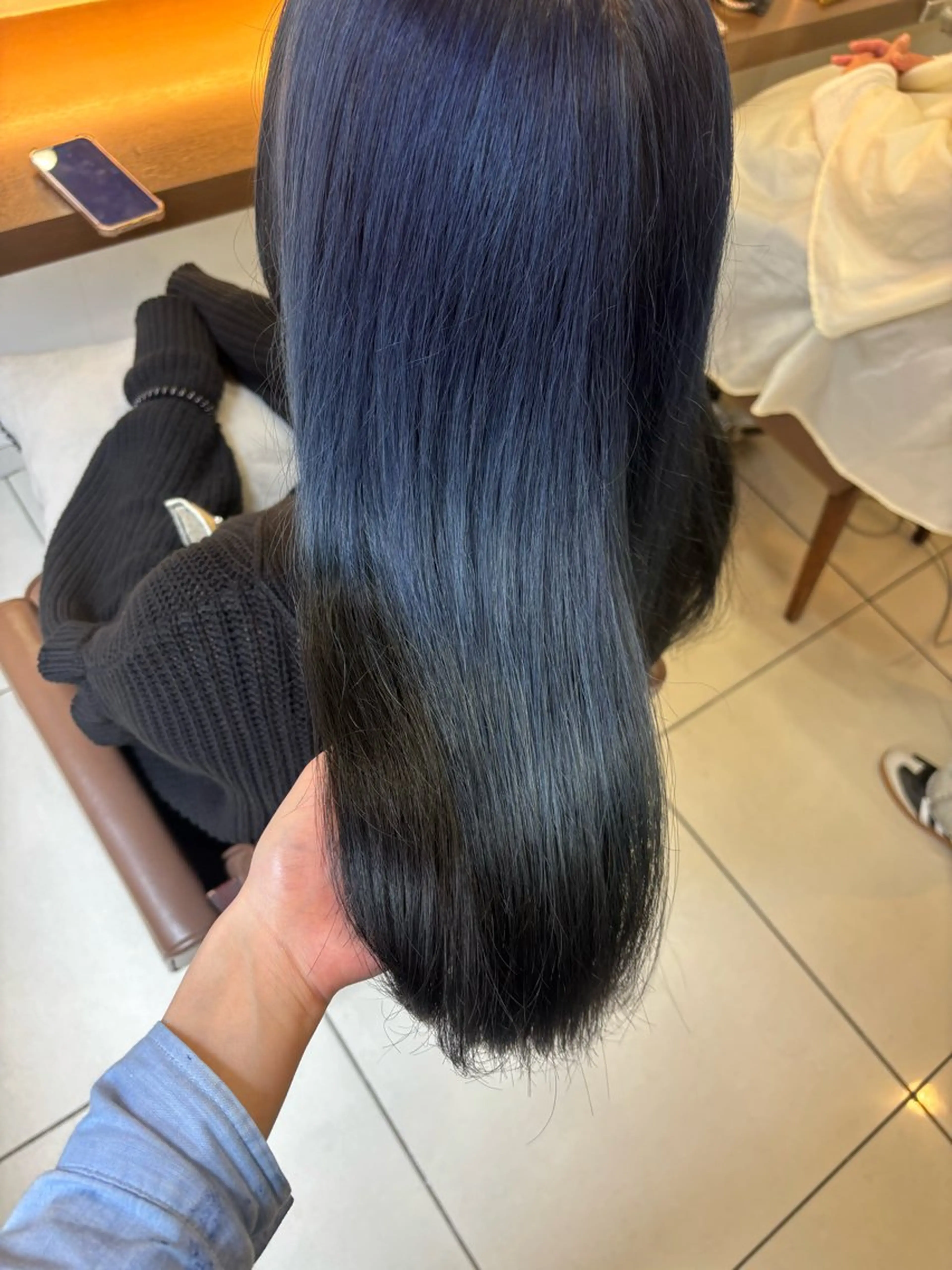 ロング カラー ヘアカラー 羽エクステ/シール エクステ/横浜駅5分のヘアスタイル