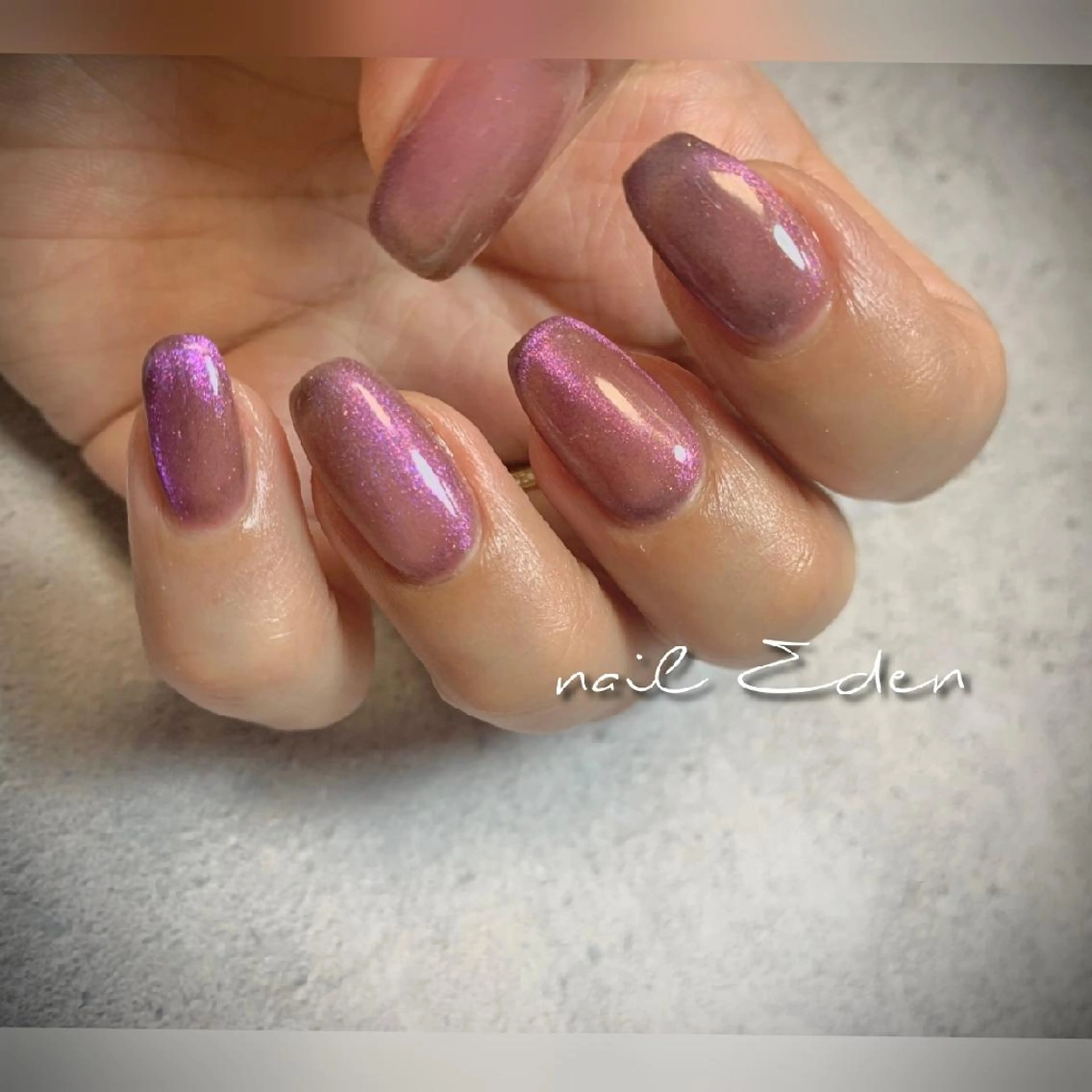 ネイル オーロラネイル ジェルネイル マグネットネイル ハンドネイル ハンドケア Eden　private nail saron所属・Eden ♾️のネイルデザイン