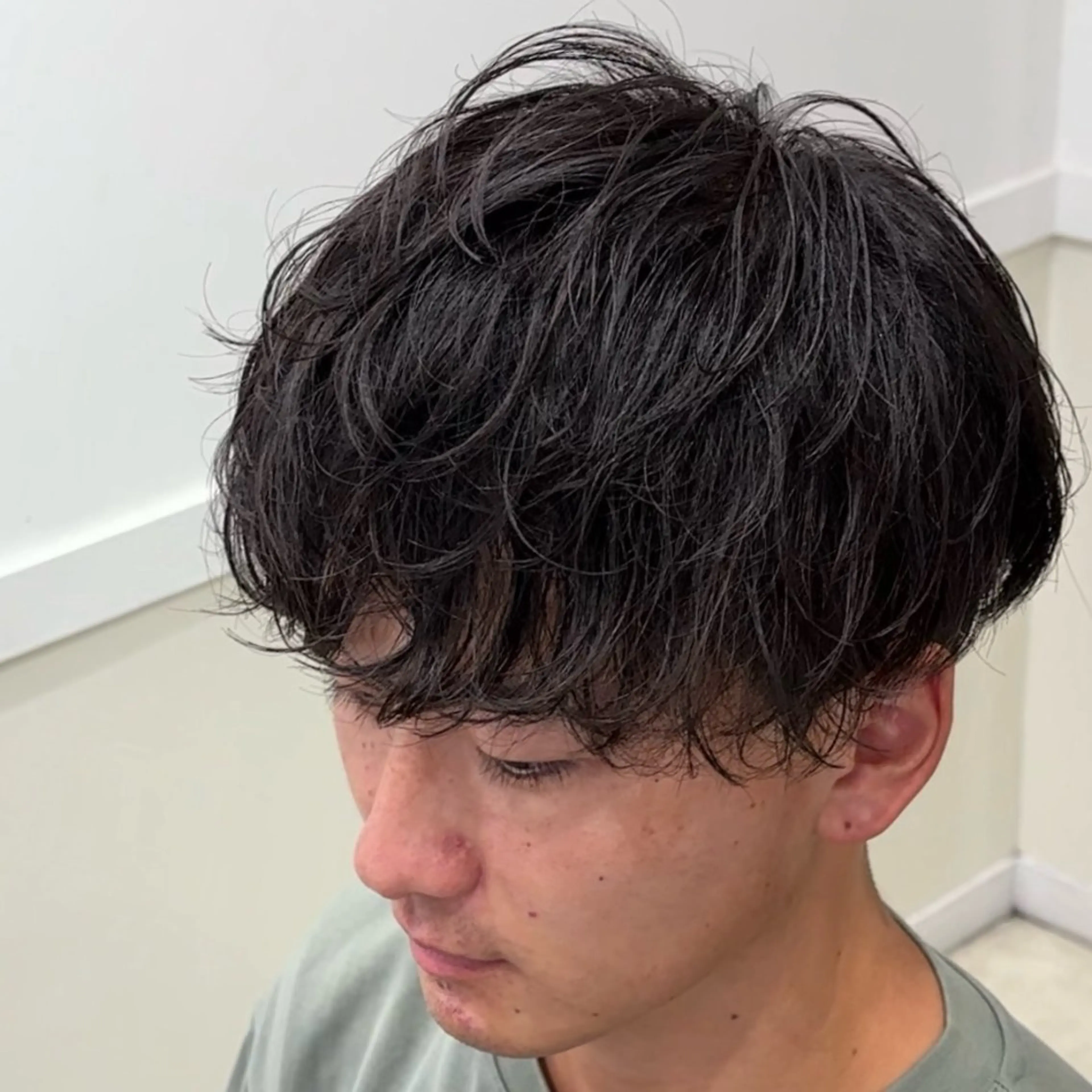 ショート パーマ メンズ カット パーマ トリートメント クセを最大限に活かす メンズパーマ奈良大祐のヘアスタイル