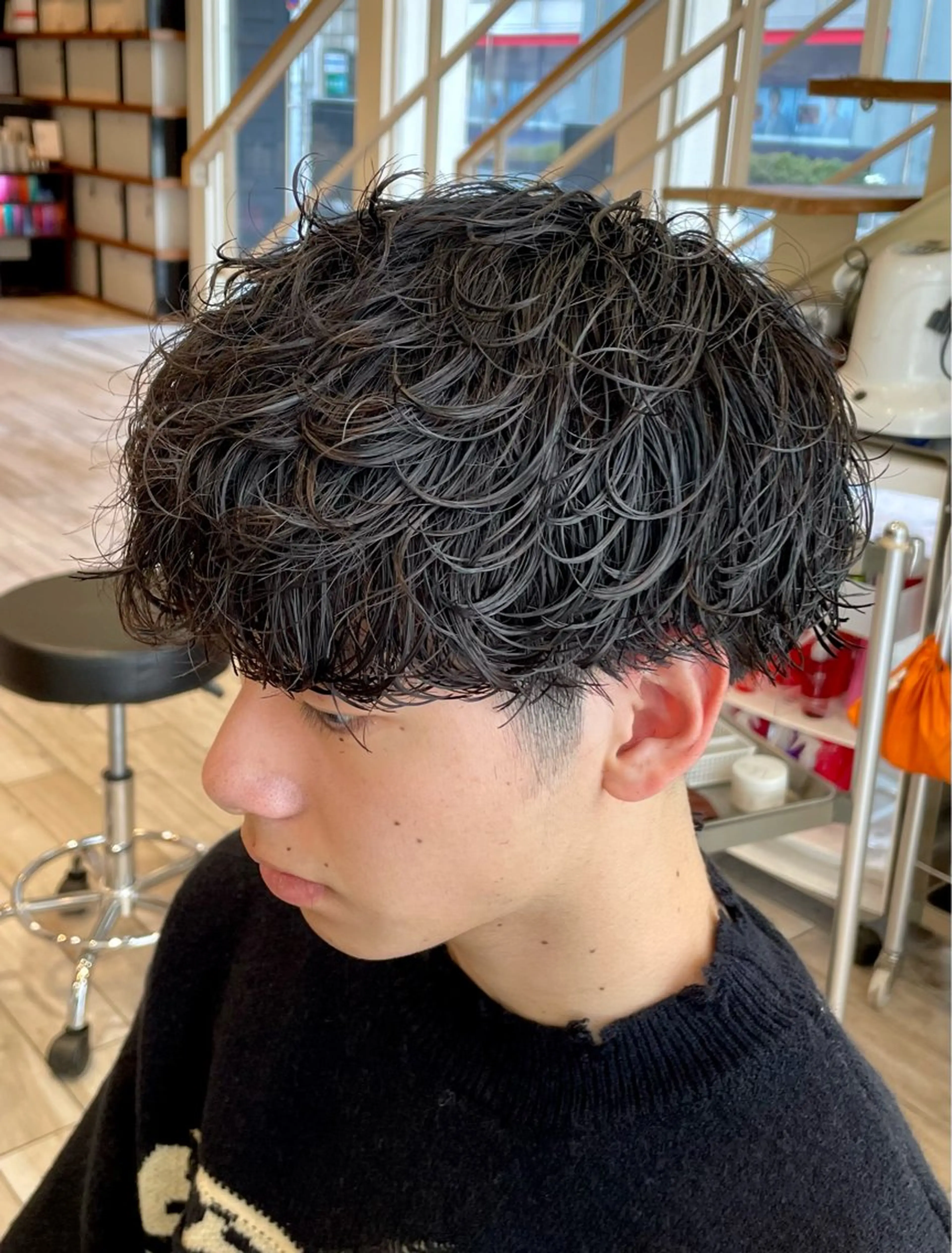 ショート パーマ メンズ メンズパーマ カット パーマ パーマ/フェード🔥 佐々木波人のヘアスタイル