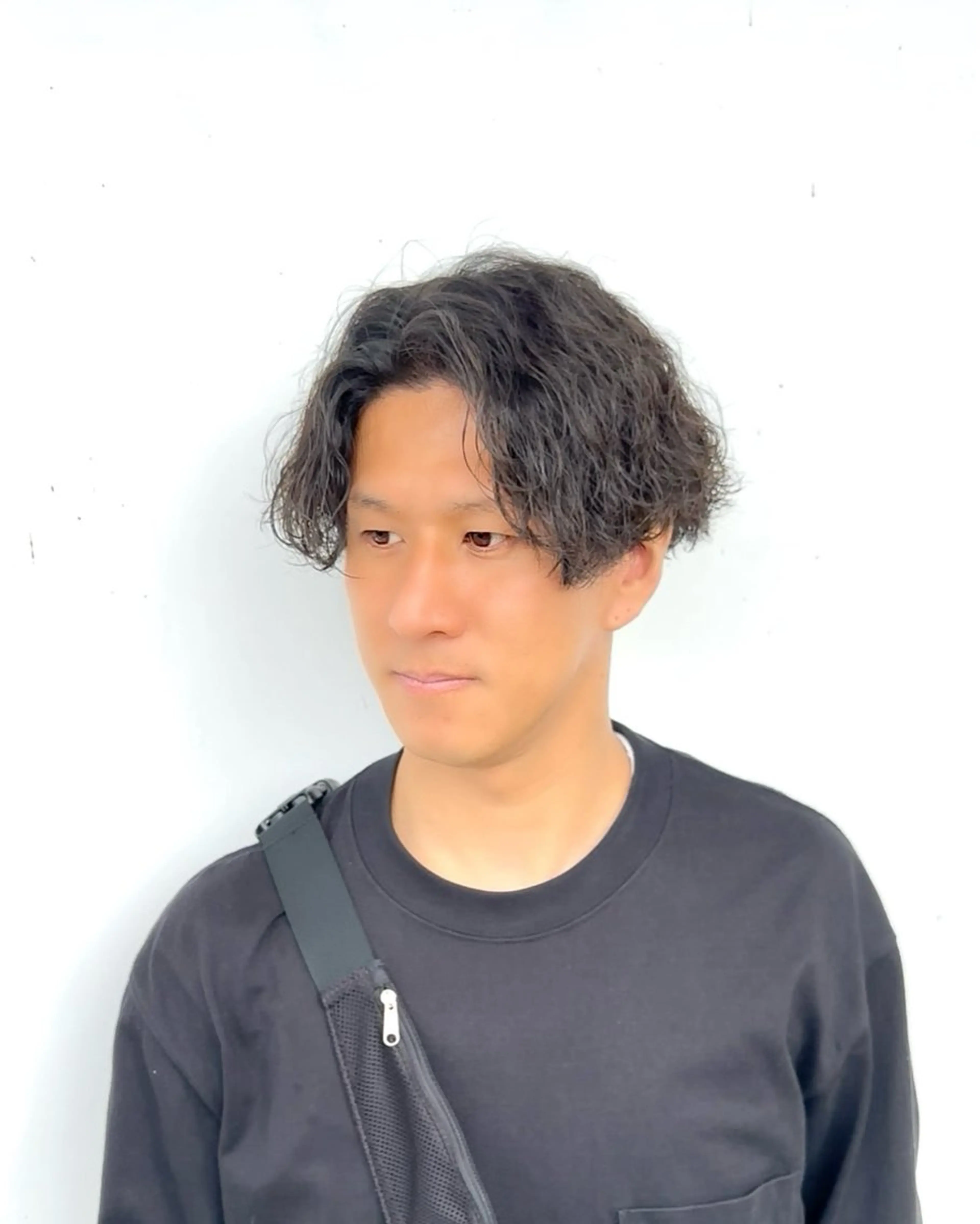 パーマ メンズ センターパート 波巻きパーマ カット パーマ トリートメント ☆★メンズ特化★☆ 川地由麿のヘアスタイル