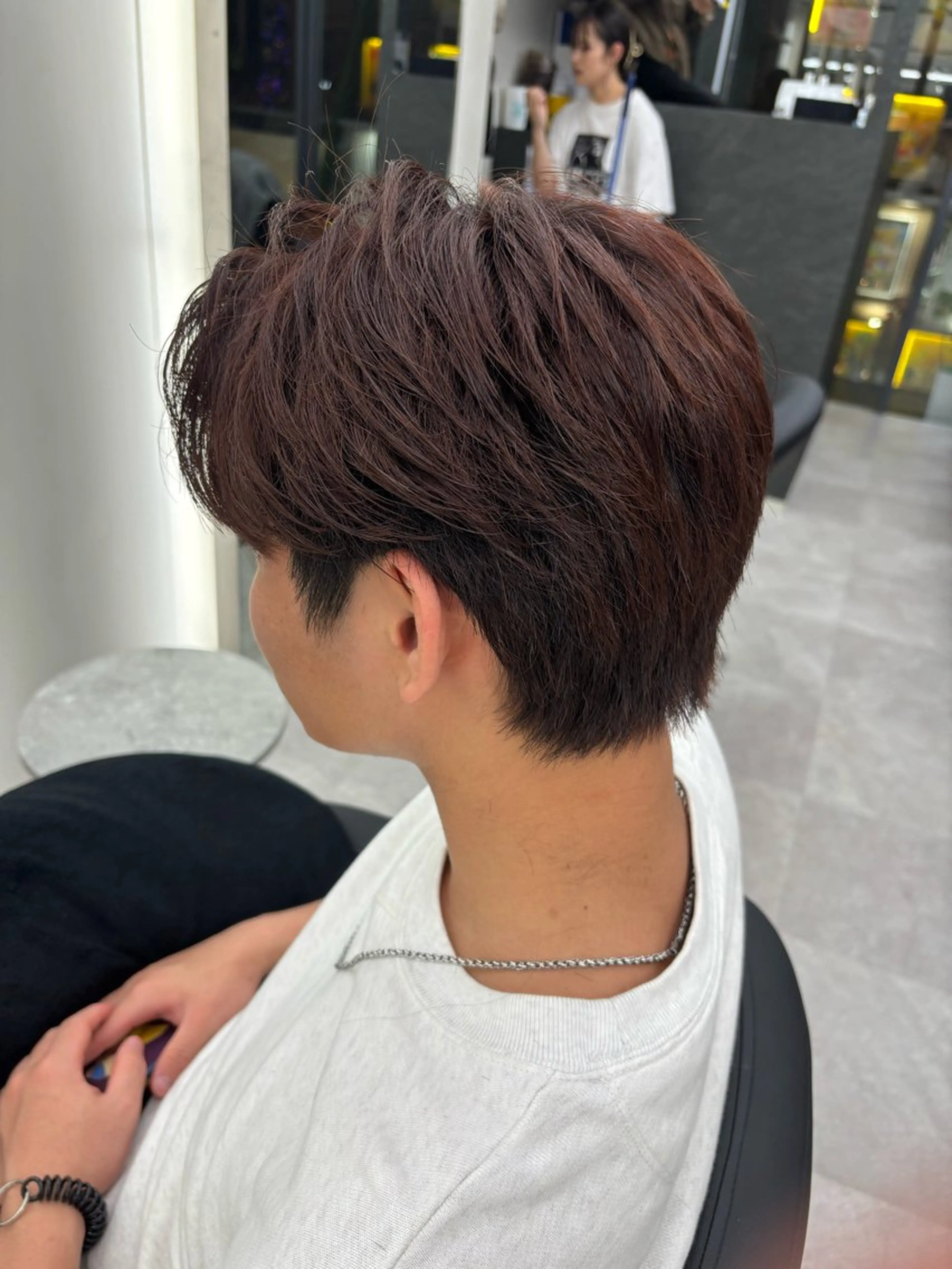 カラー パーマ メンズ 韓国&メンズウルフ 高森蓮のヘアスタイル