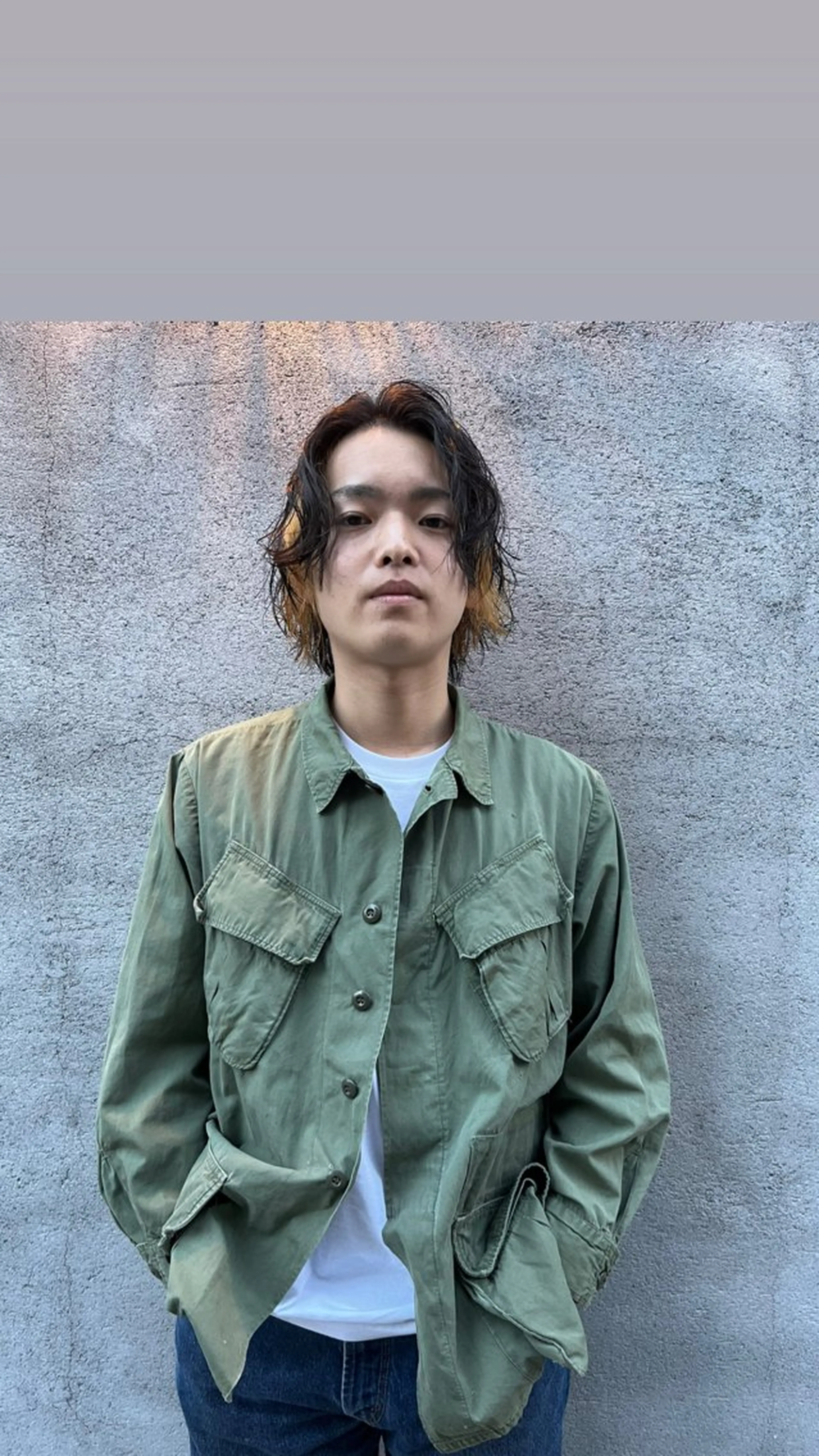 ミディアム パーマ メンズ ミディアムパーマ メンズパーマ パーマ／透明感 🍃Hidetoraのヘアスタイル