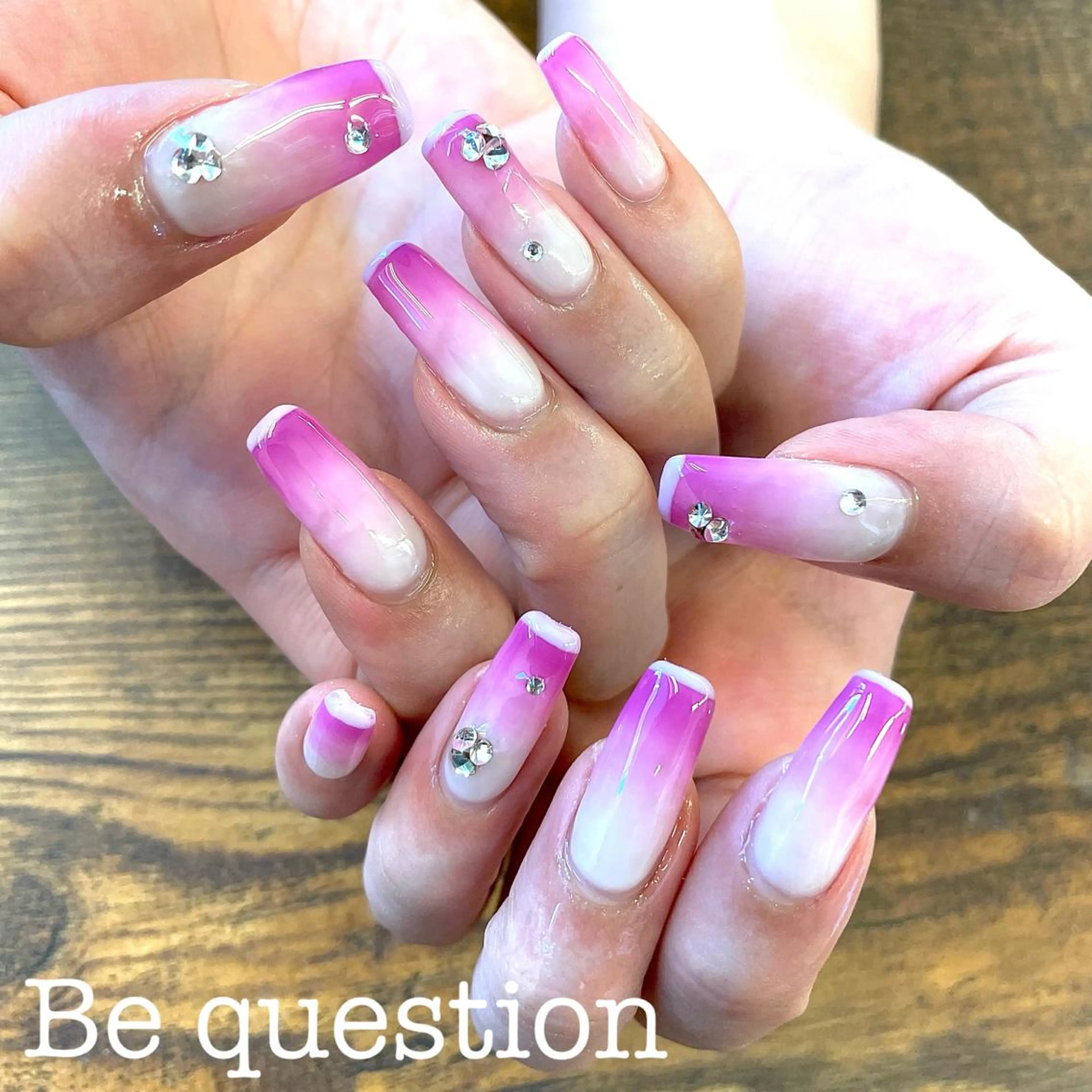 simple course…gradation.frenchなど...パーツ・スワロフスキー乗せ放題♡の写真