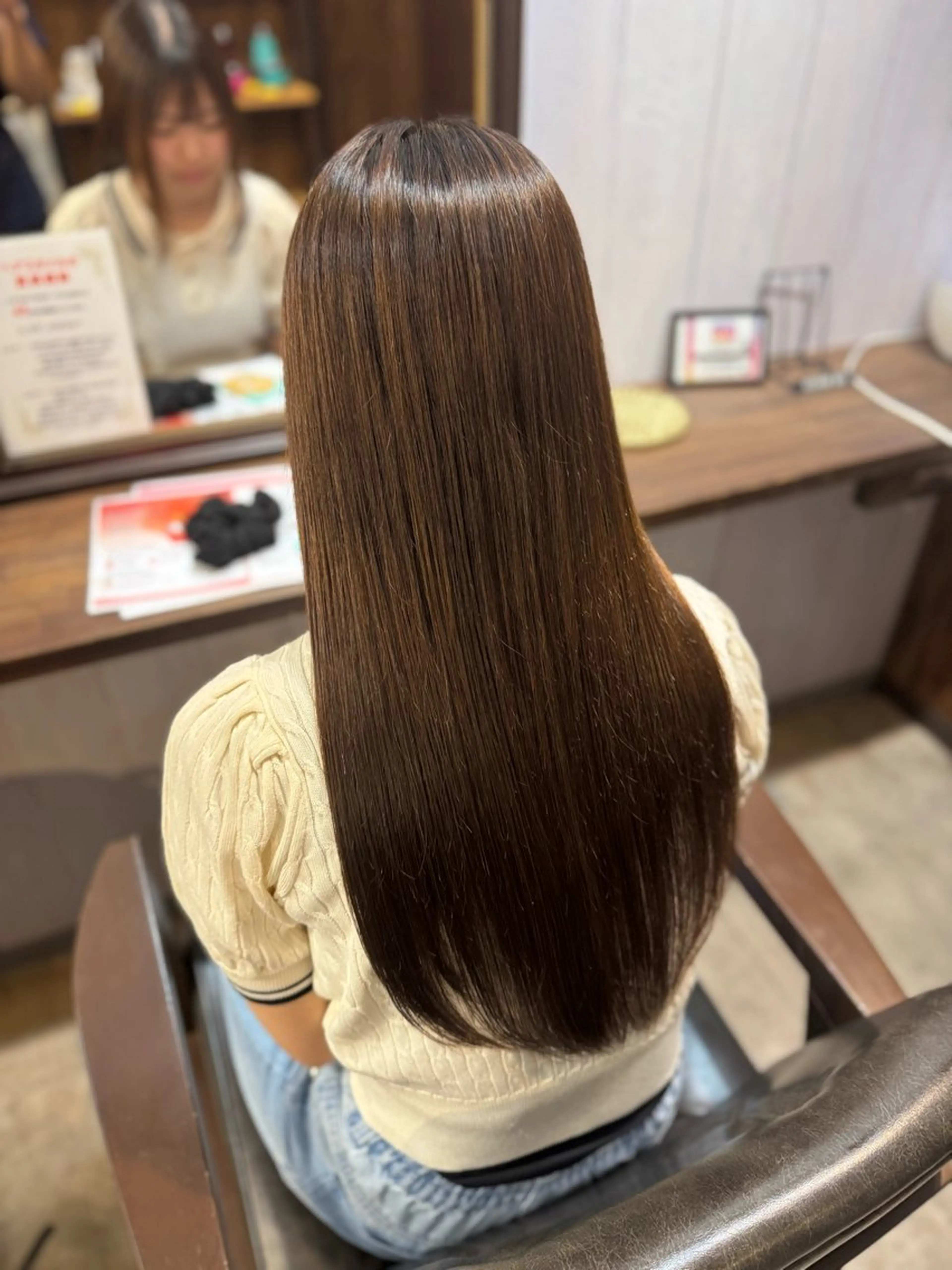 縮毛矯正の写真