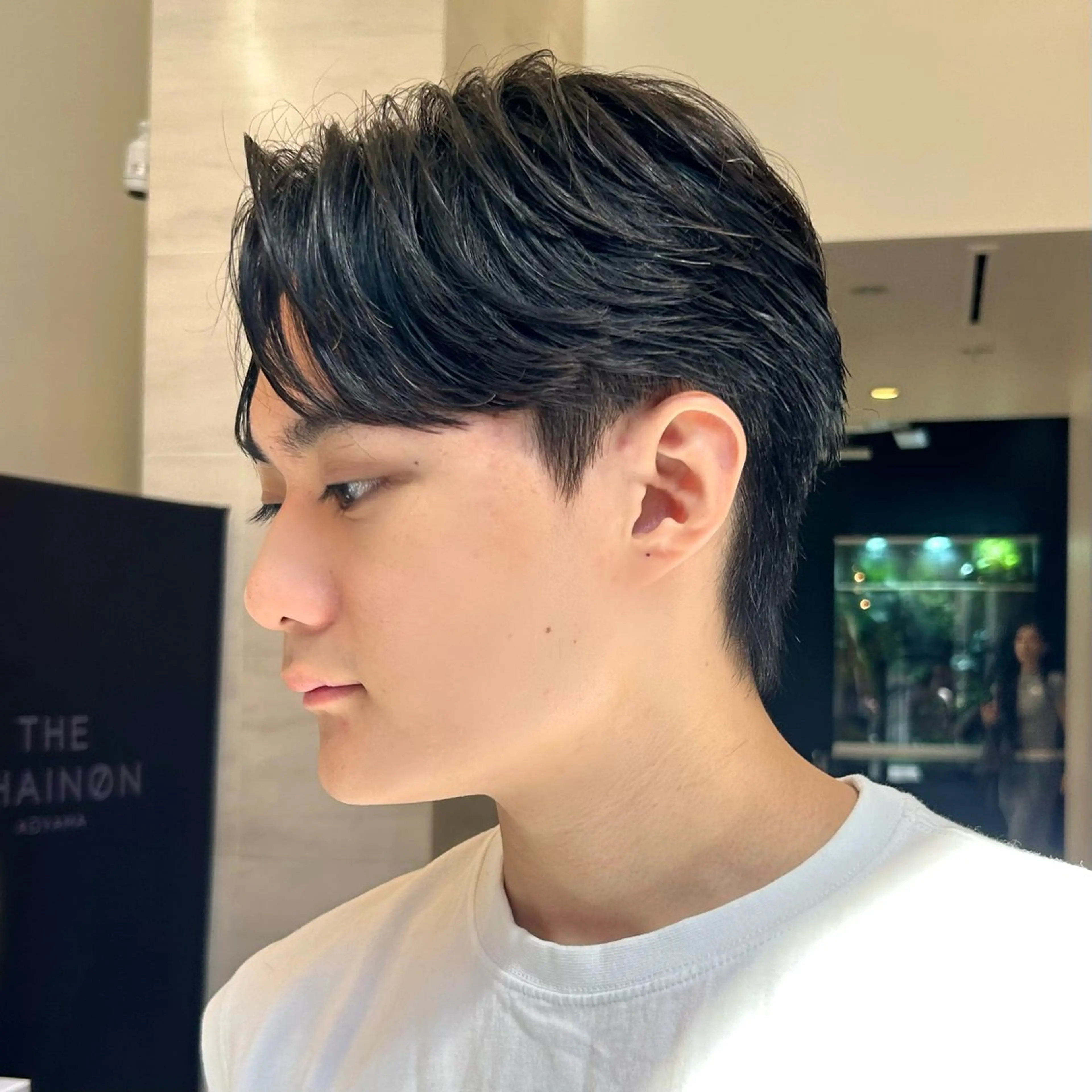 ショート パーマ メンズ 岡田大志🇰🇷 中/韓メンズヘアのヘアスタイル