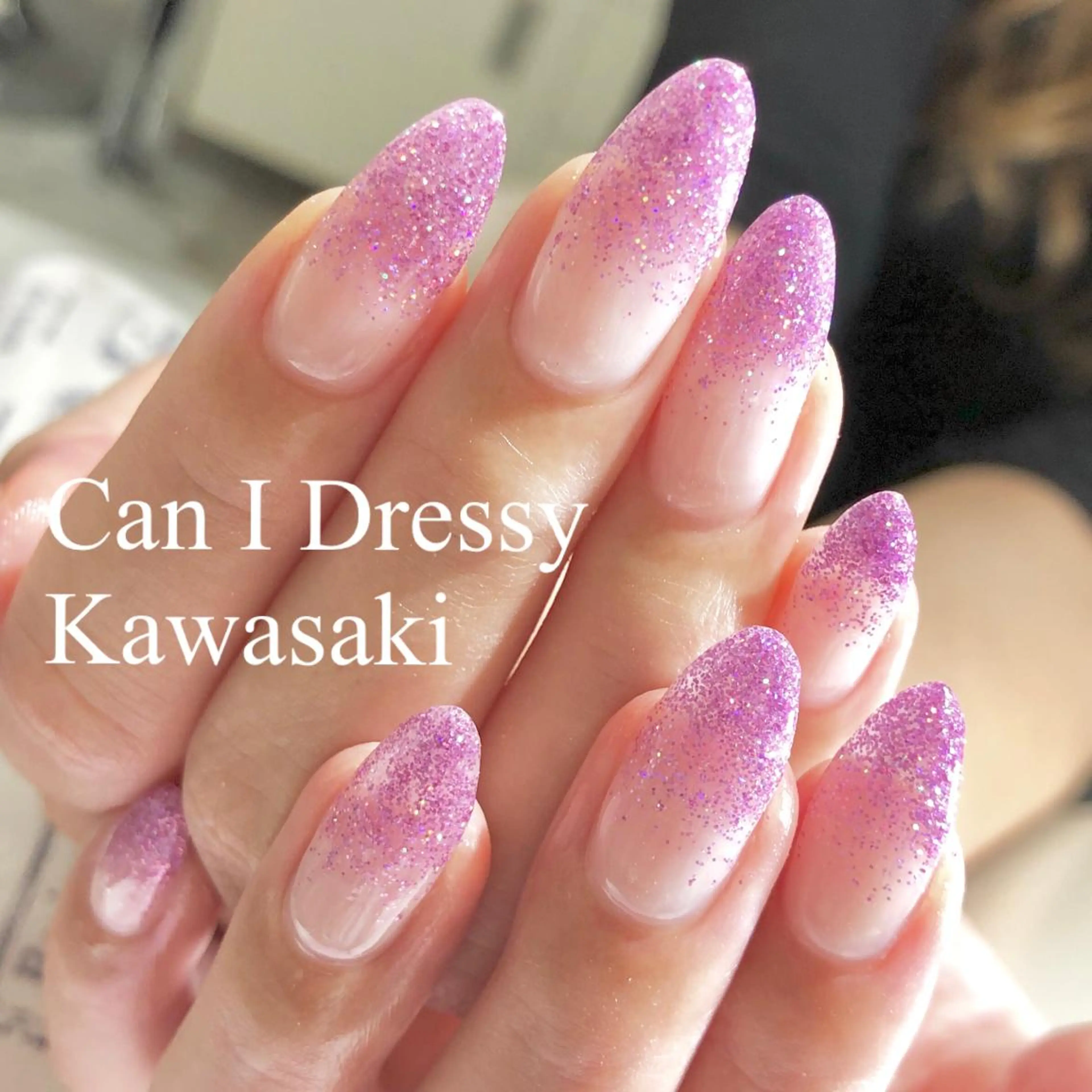 ネイル ラメ(グリッター) ピンク ハンドネイル Can I 川崎店 三島 久美子のネイルデザイン