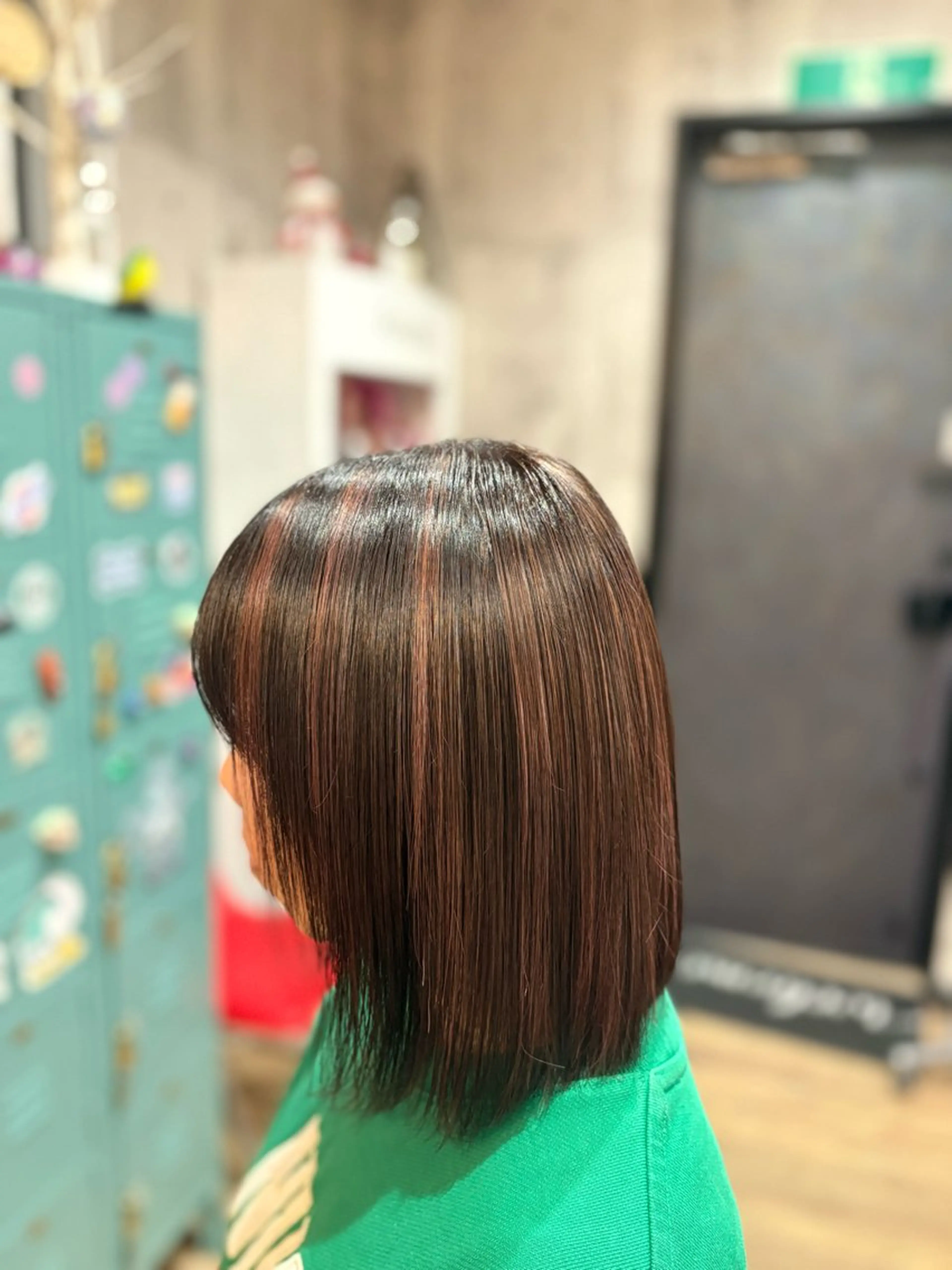 ミディアム ヘアカラー 矢野 夢果のヘアスタイル