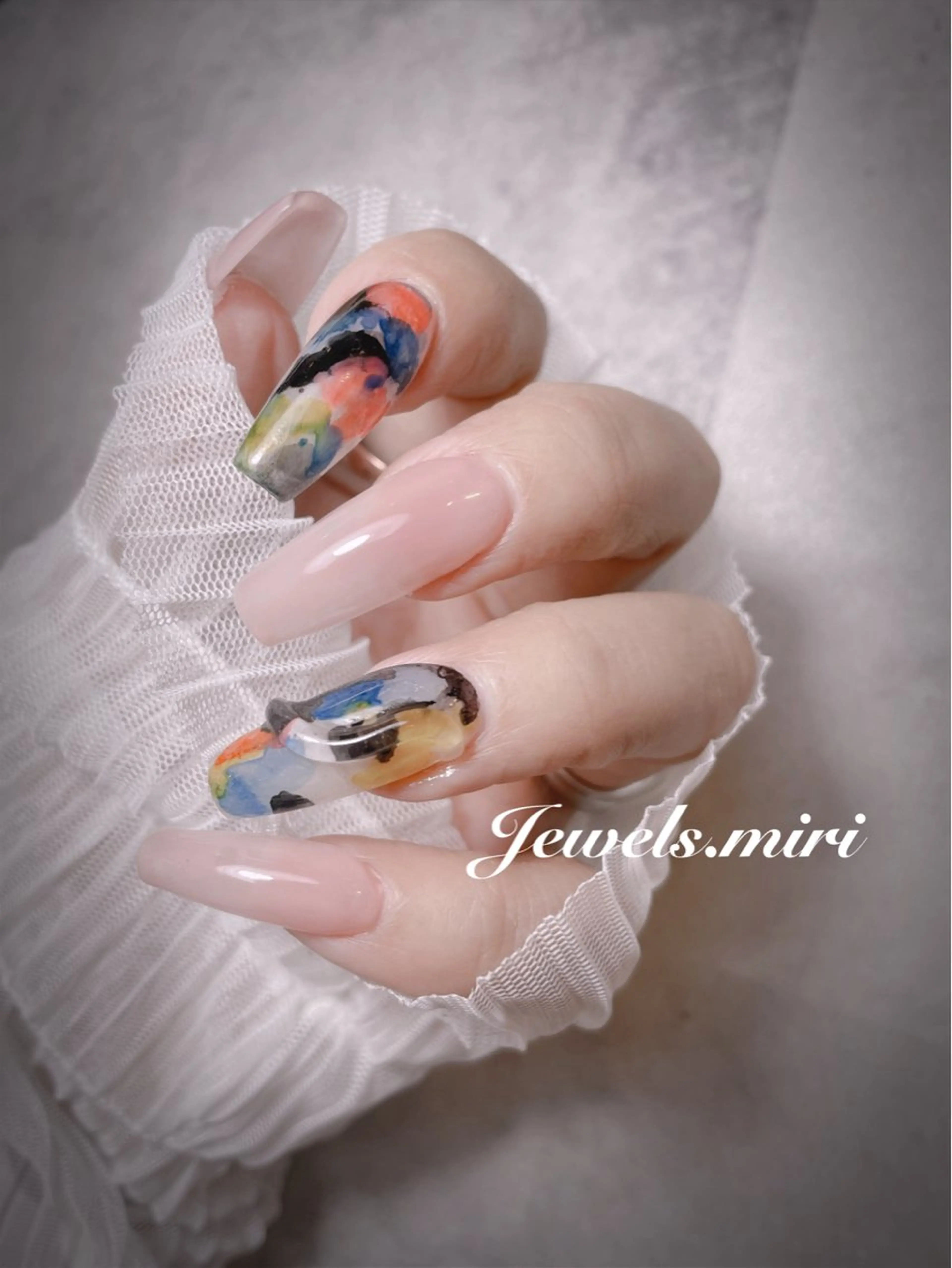 ネイル アートネイル ニュアンスネイル ワンカラーネイル Jewels nail lily 白楽所属・ネイルサロン Jewels Mのネイルデザイン