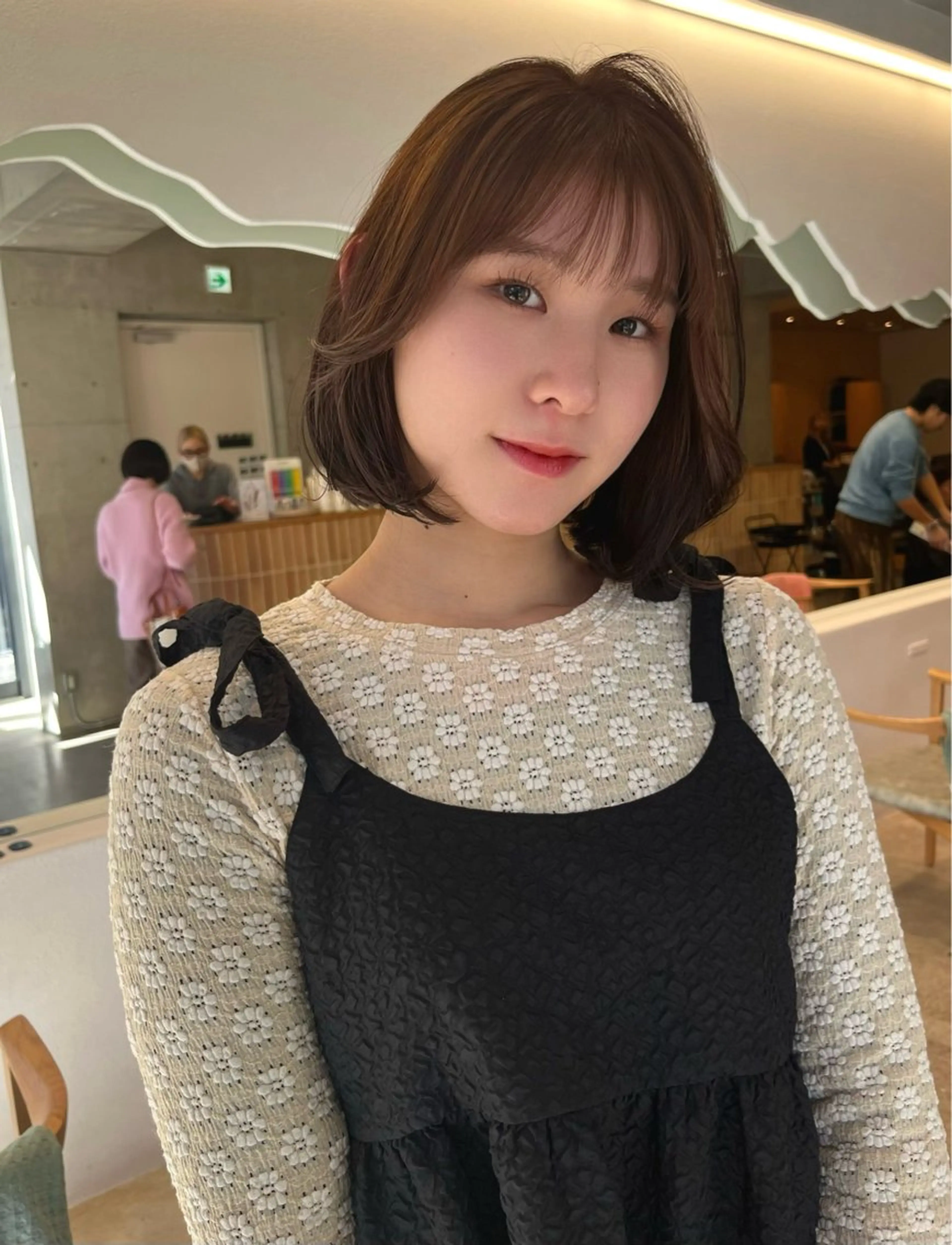 【前処理付き】ケアカラー+カット+トリートメントの写真