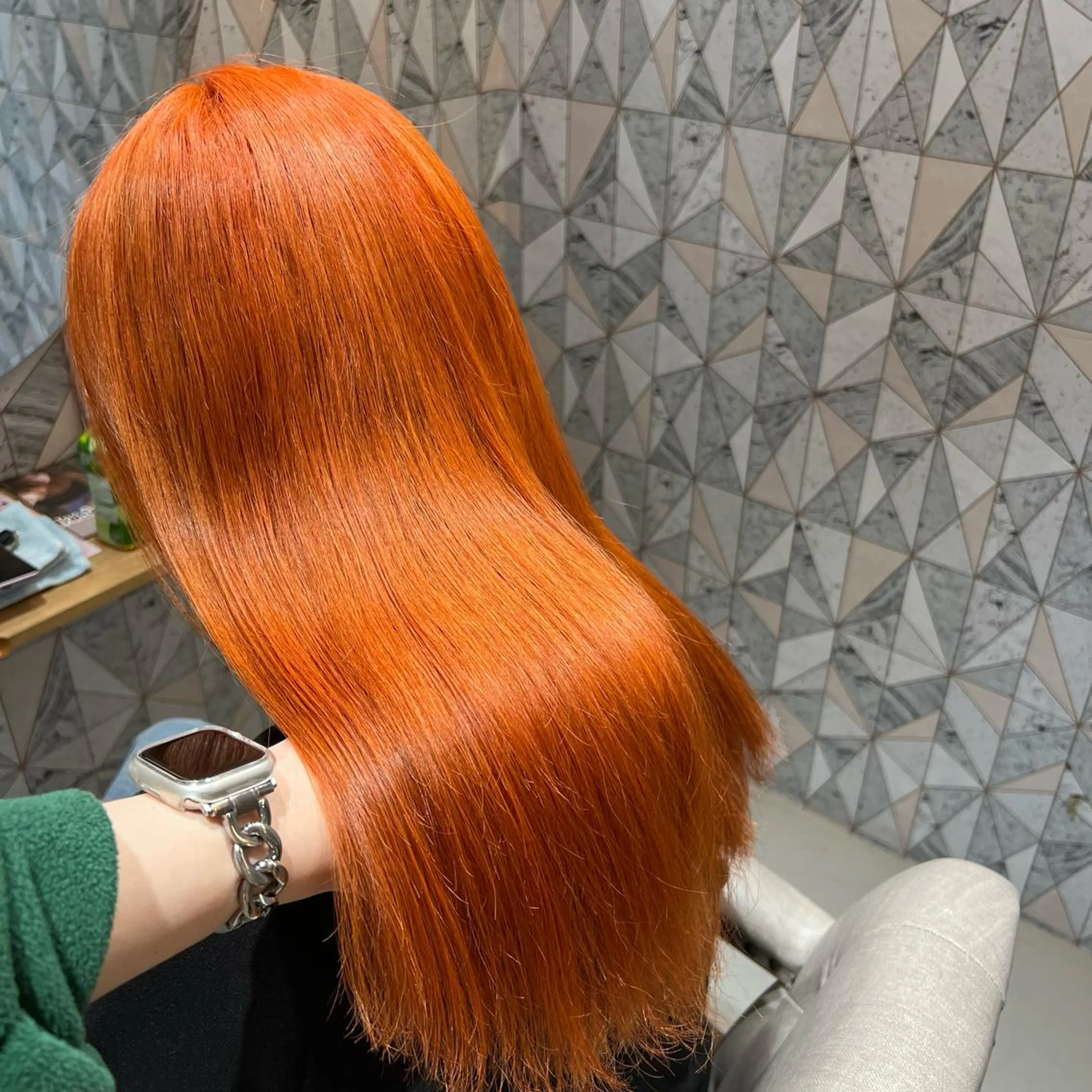 セミロング カラー ブリーチ ケアブリーチ 🦄Rena 🦄のヘアスタイル