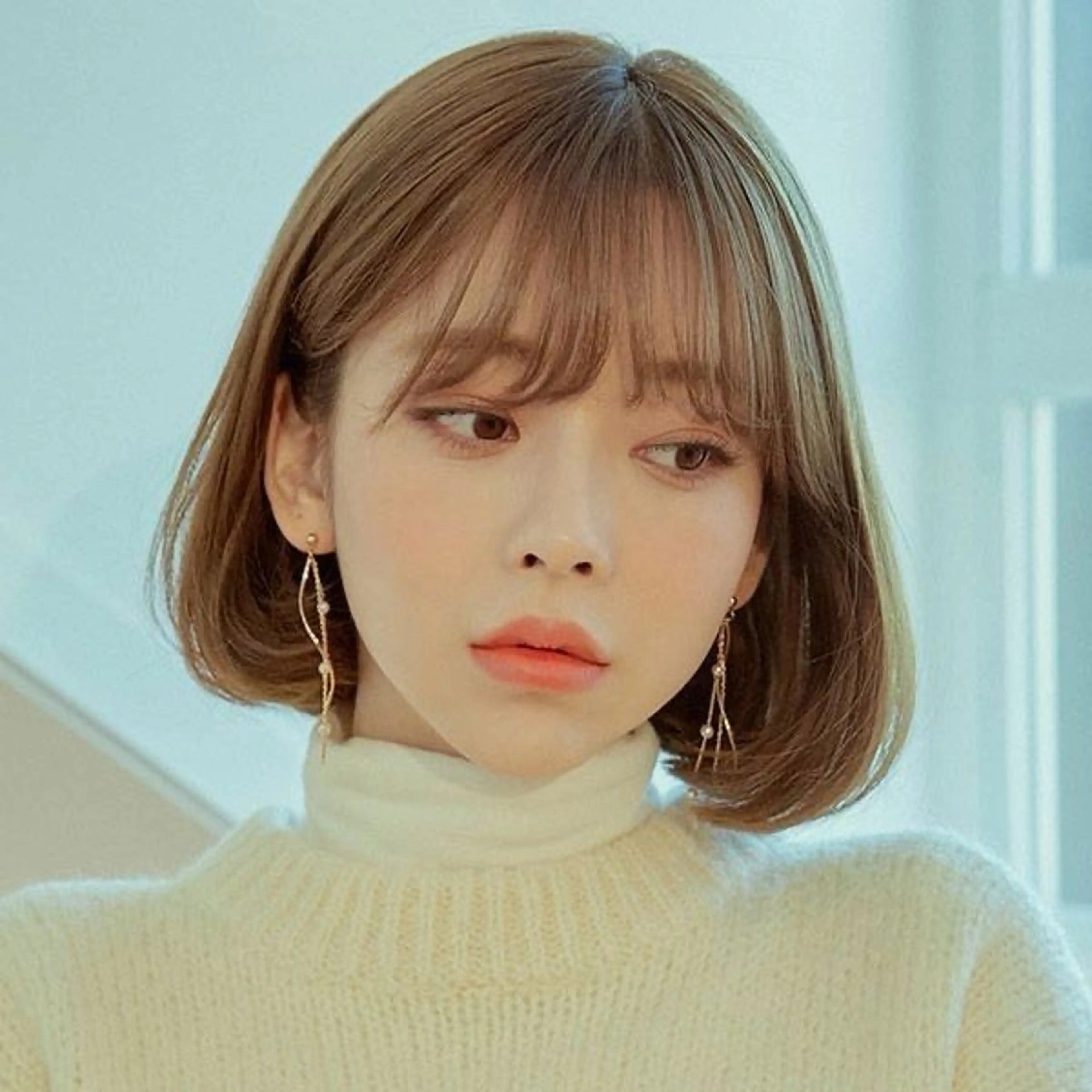 ショート タンバルモリ 韓国風ヘア 🩶レイヤー/盛れる 顔まわり🩶フウカのヘアスタイル