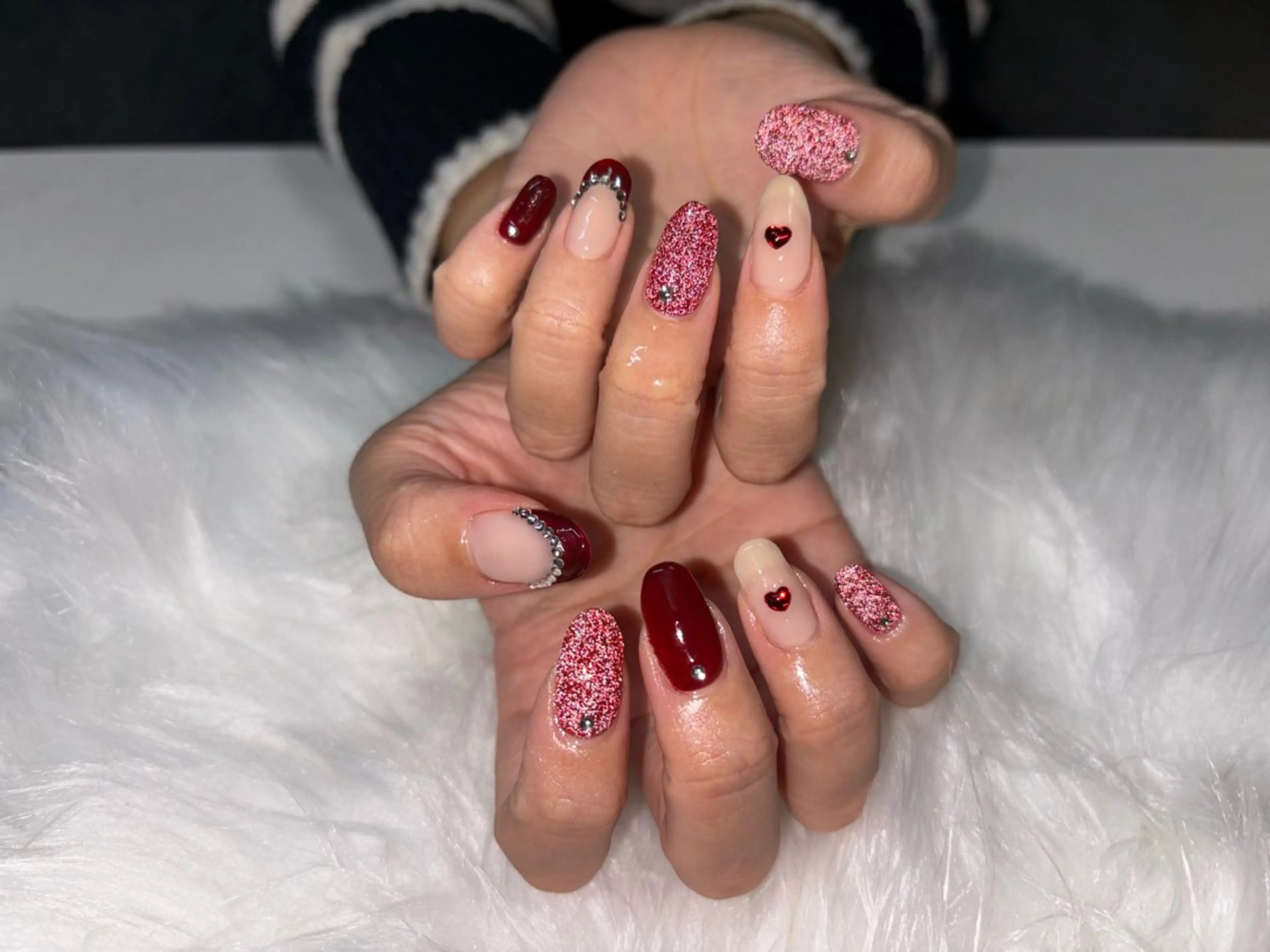 ネイル フレンチネイル 番園 あかねのネイルデザイン