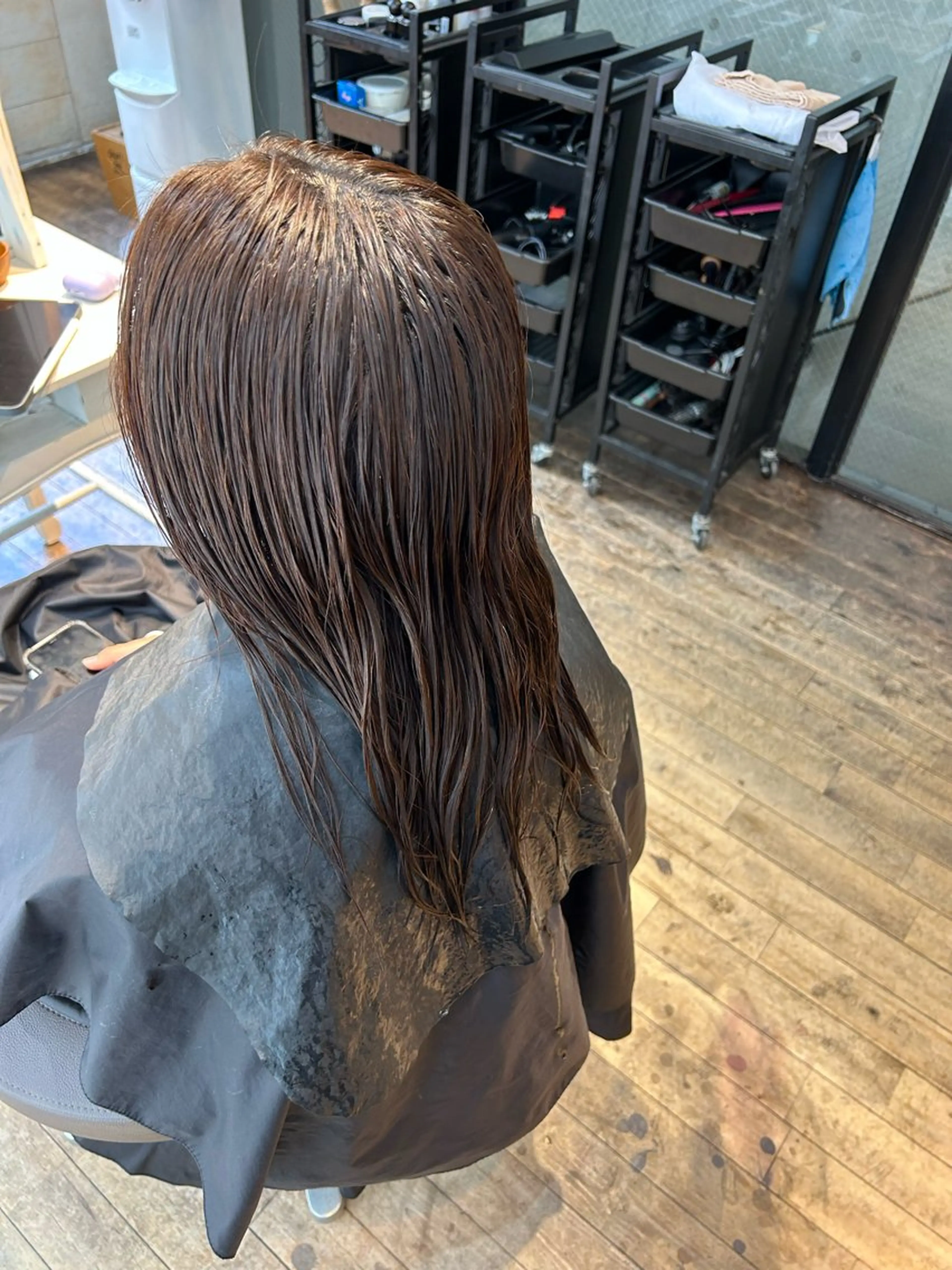 セミロング ヘアカラー 縮毛矯正 今野 惺虎のヘアスタイル