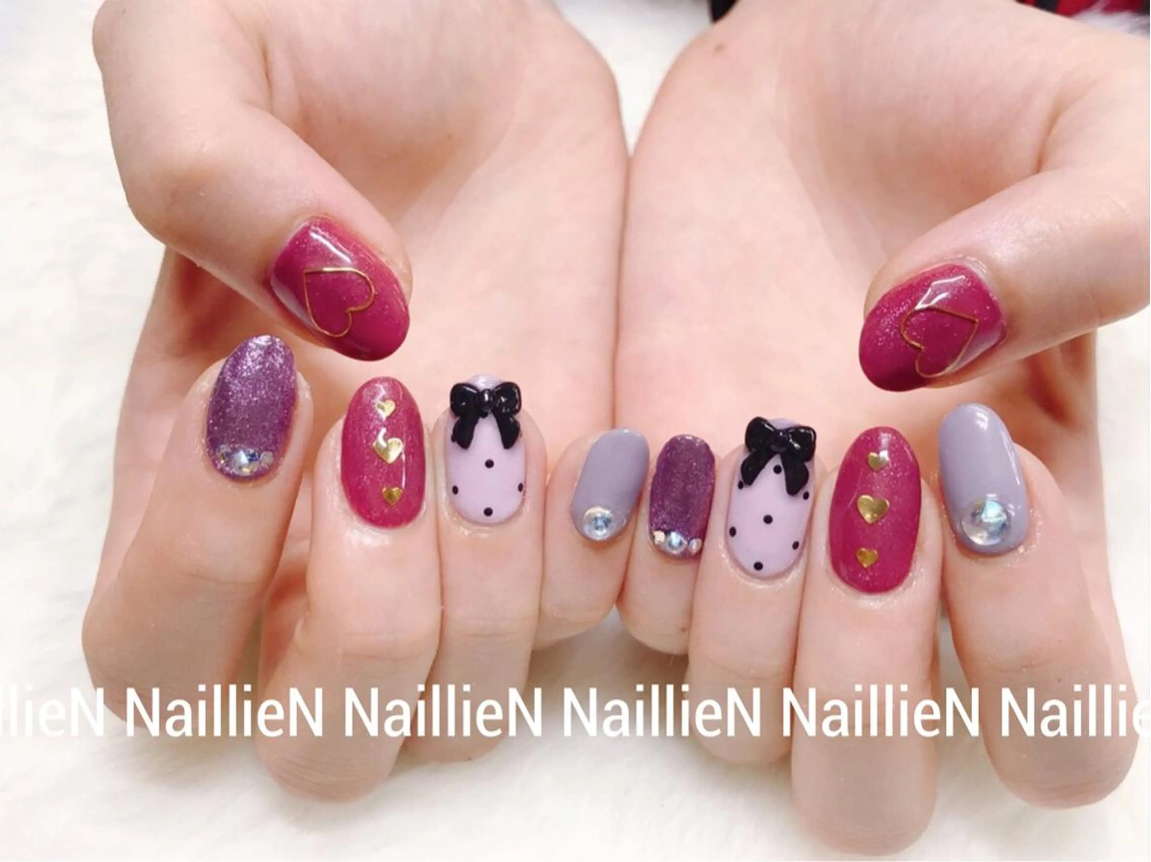 ネイル ガーリー ハンドネイル Nail lieNのネイルデザイン