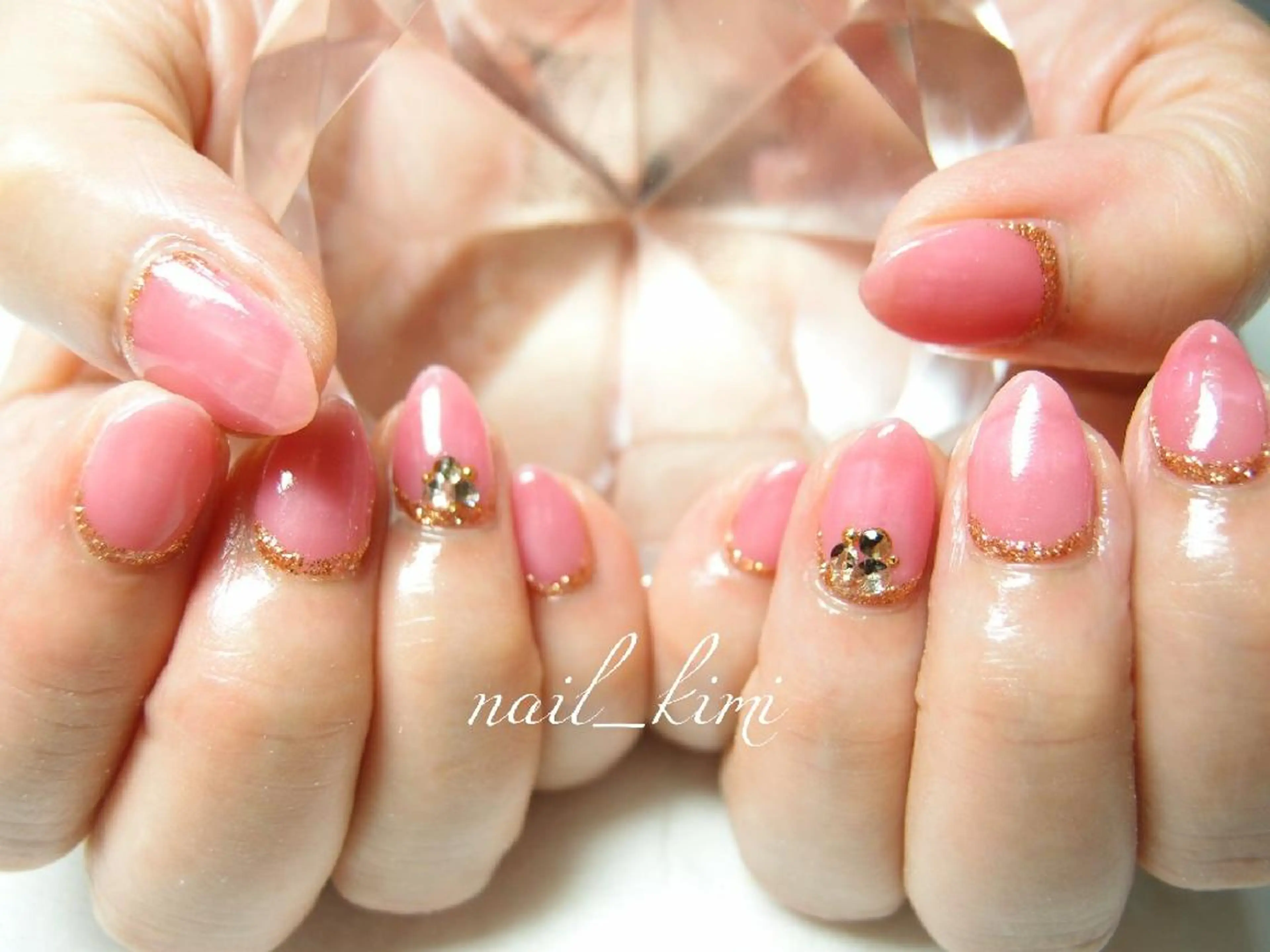 メンズ ネイル ラメ(グリッター) ワンカラーネイル ストーンネイル ConneQt所属・ETHOSENSE. kimikaのネイルデザイン