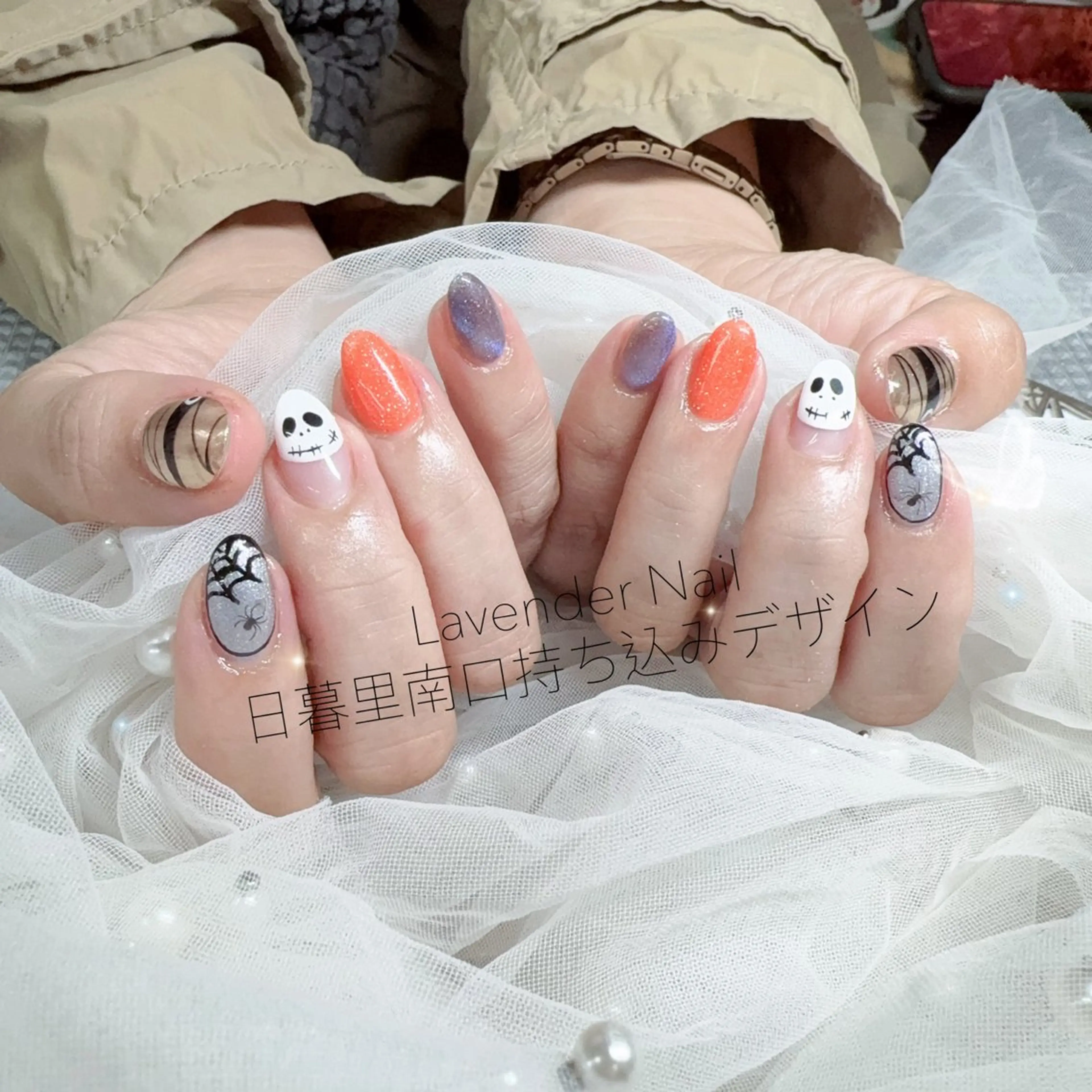 ネイル ラベンダー💖日暮里 ルル💖ネイルのネイルデザイン
