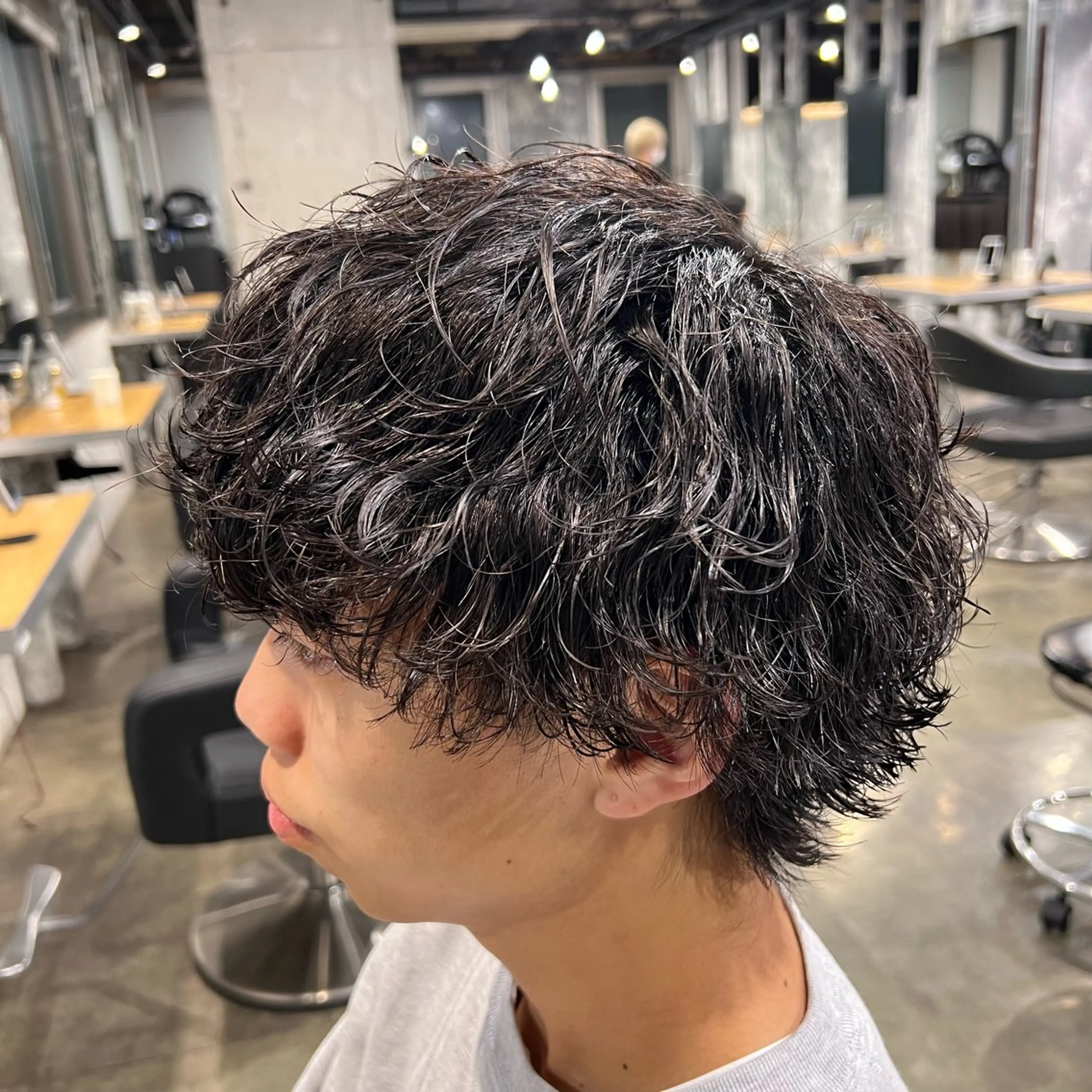ショート カラー パーマ ヘアアレンジ メンズ キッズ 🔷横浜1のパーマ 職人🔷将太郎のヘアスタイル