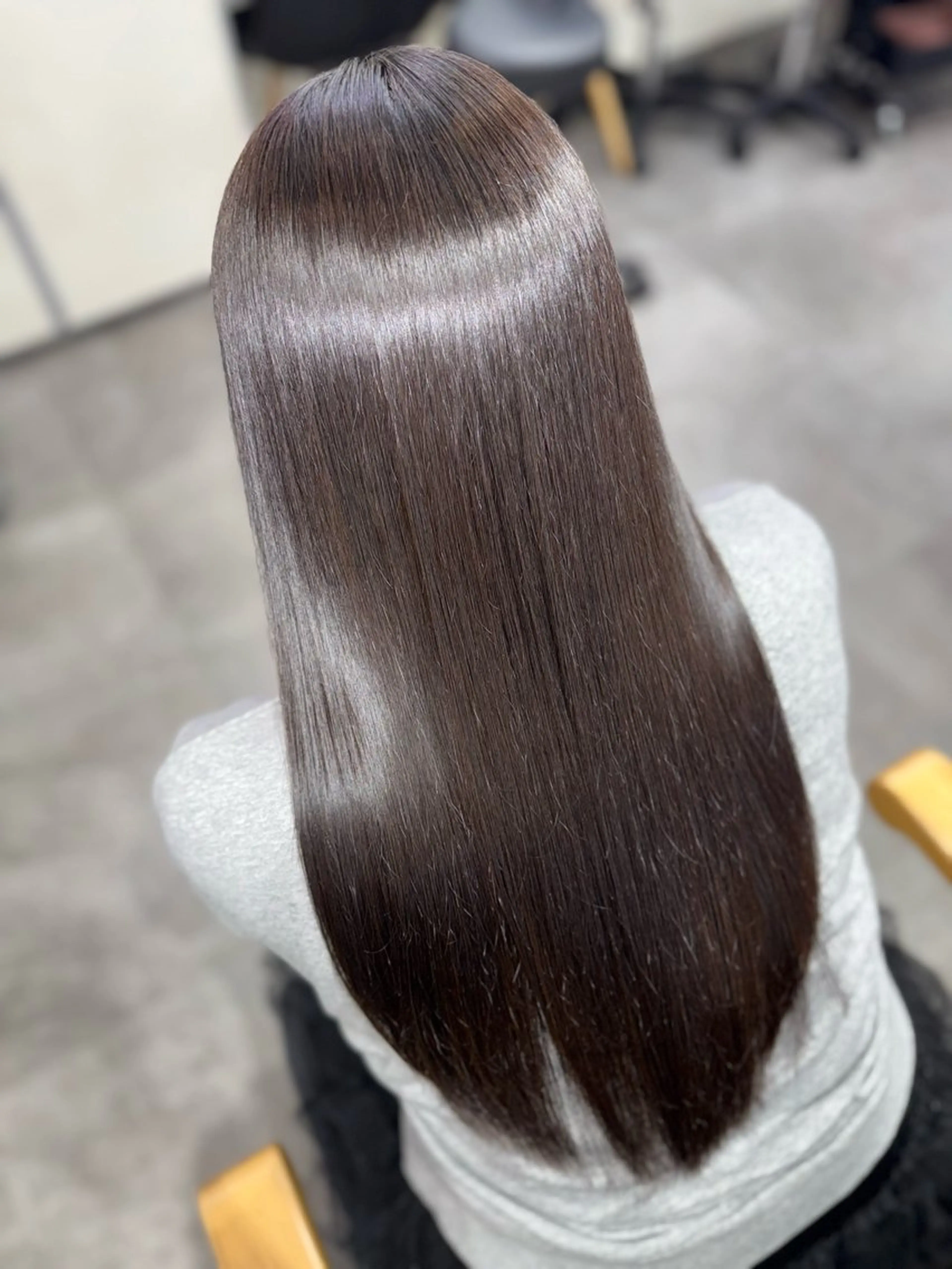 【✨艶髪作り✨】🍀ボブ、ミディアムリタッチ縮毛矯正＋Aujuaトリートメント🍀の写真