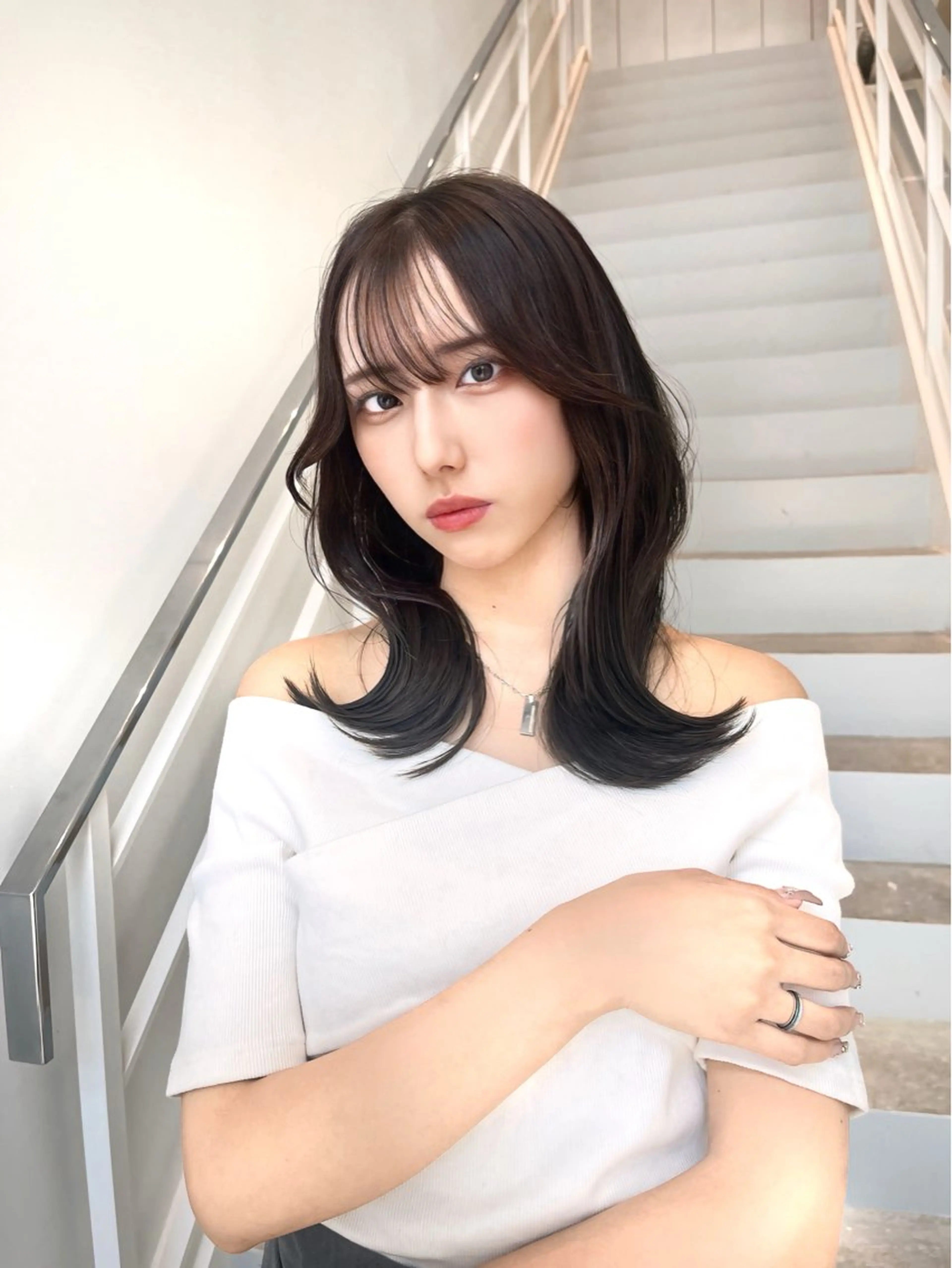 ミディアム 韓国ヘア/髪質改善 TAKAHIROのヘアスタイル