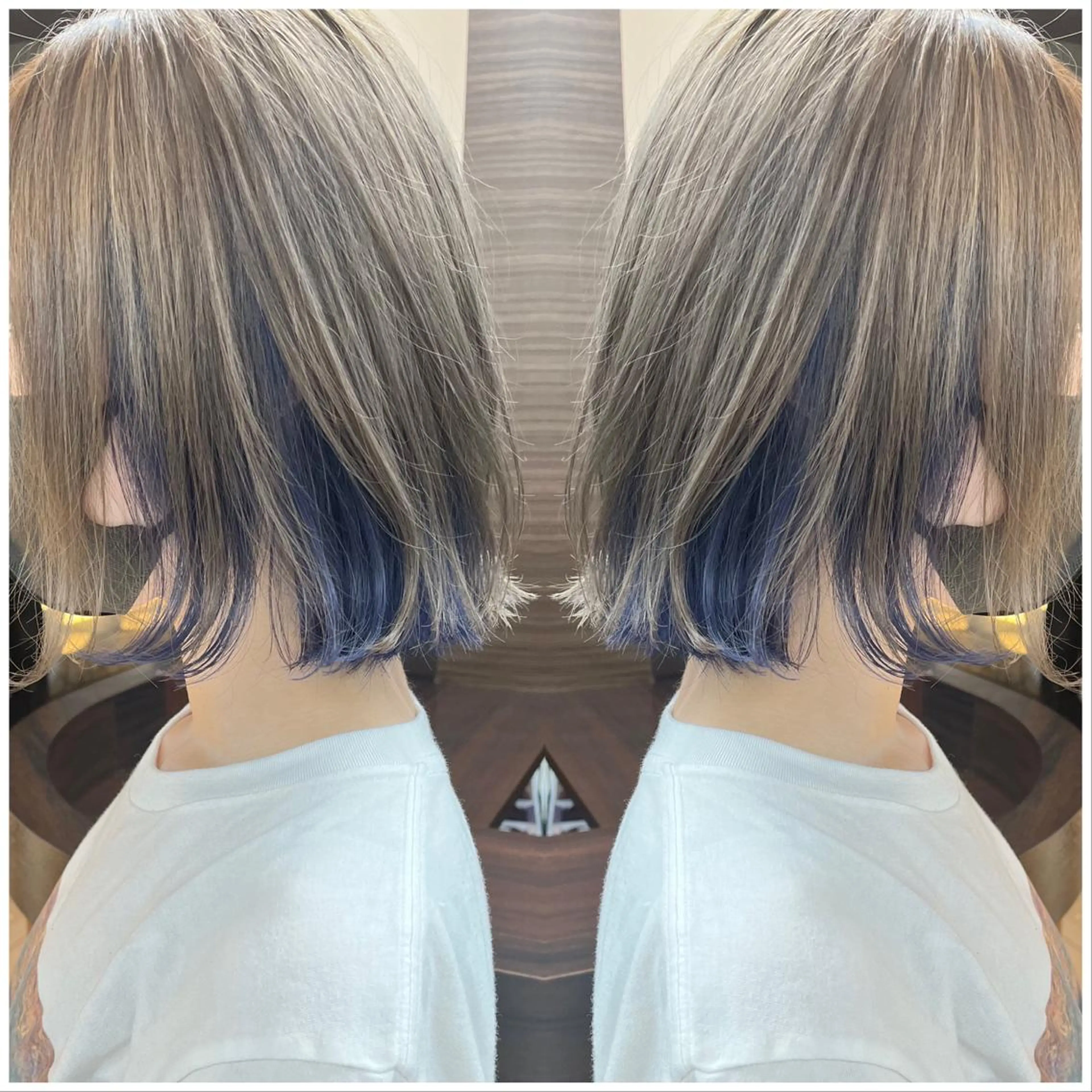 ショート カラー ブリーチ ケアブリーチ ダブルカラー インナーカラー カット ヘアカラー トリートメント BOOTH share salon所属・ハタケヤマヨシキ ／BOOTHのヘアスタイル