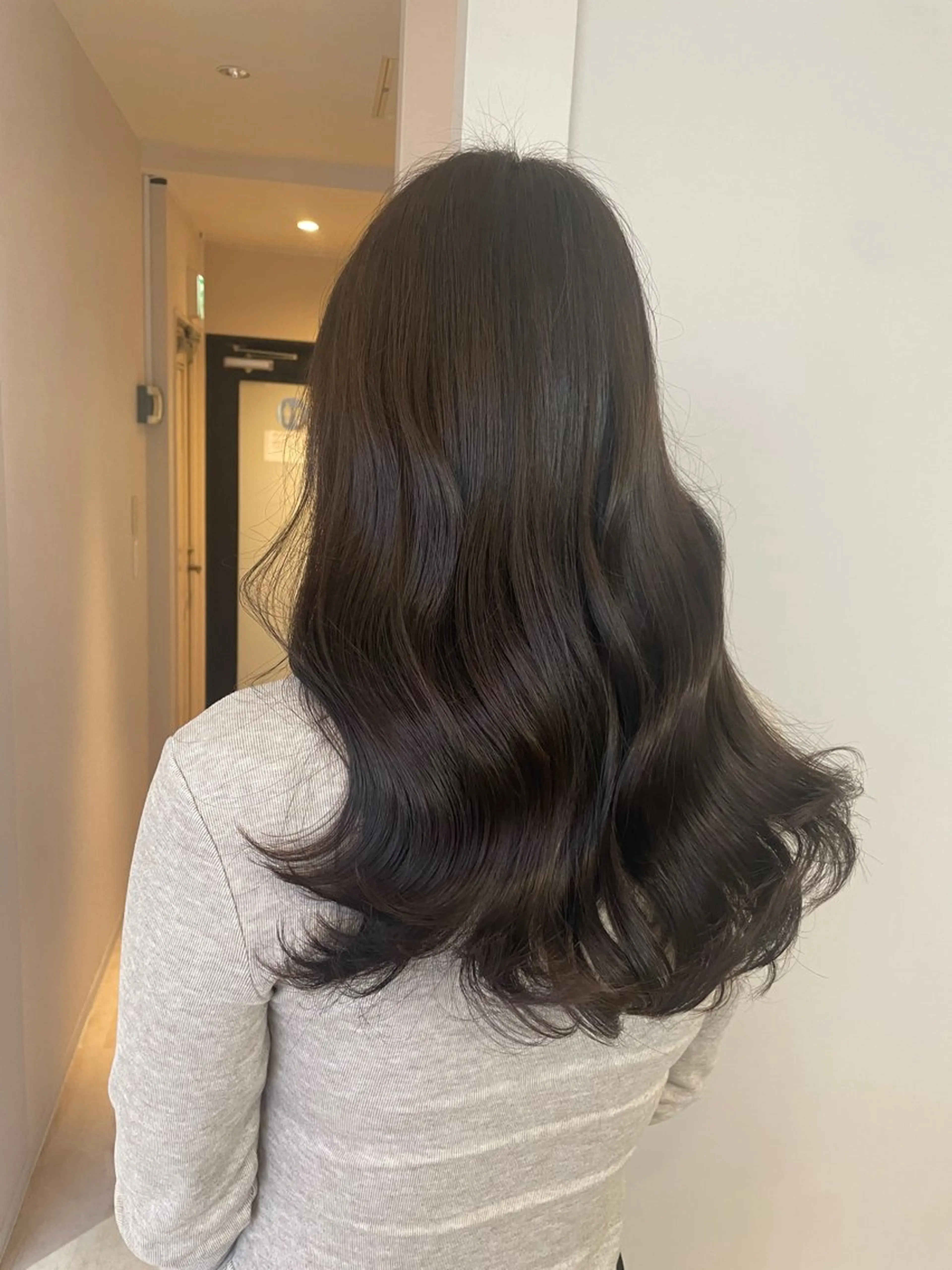 ロング カラー ブラウンカラー カット ヘアカラー トリートメント HARUKA韓国ヘア /Luana梅田のヘアスタイル