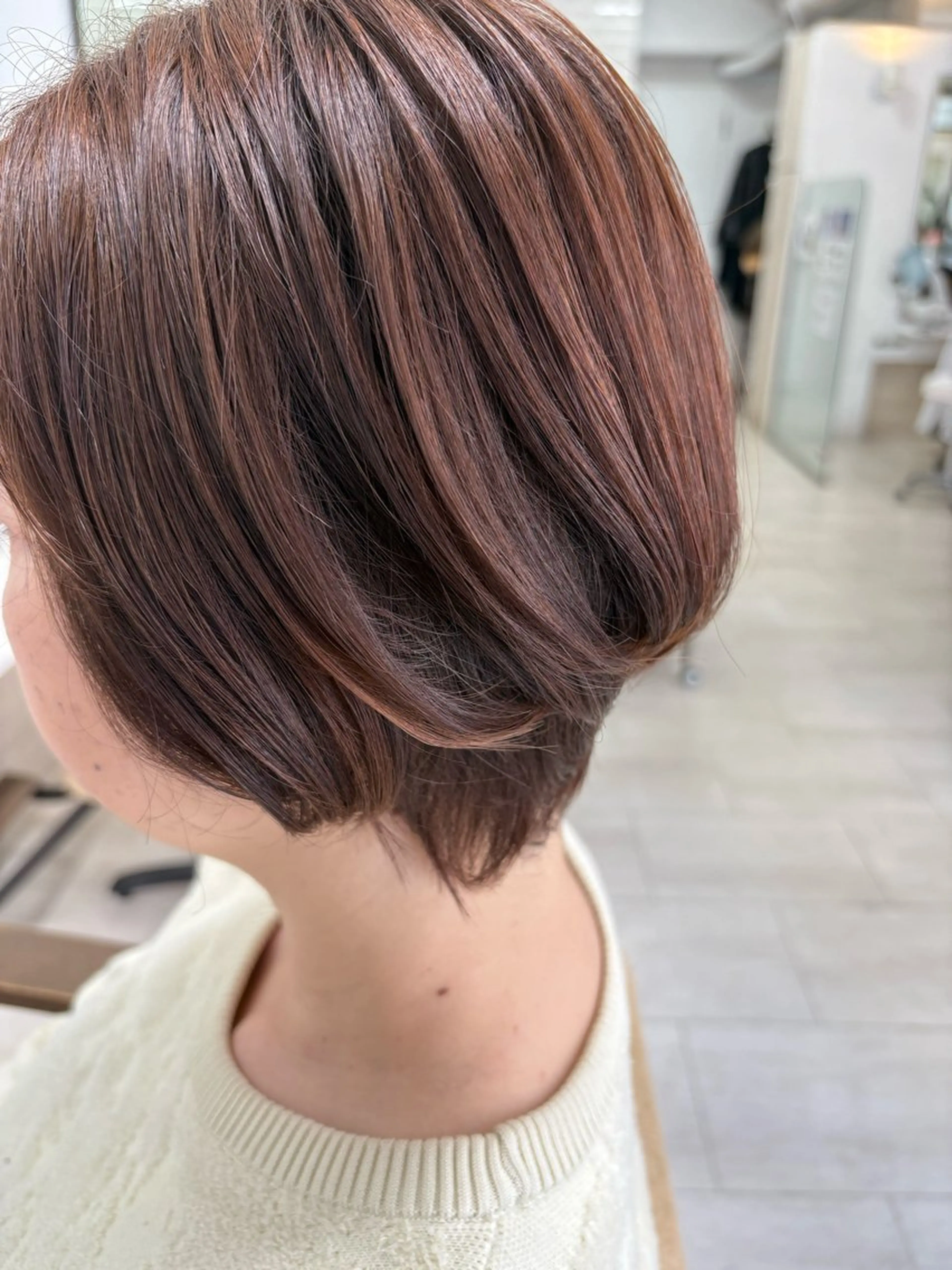 ショート カラー カット ヘアカラー トリートメント 栗田 優月のヘアスタイル