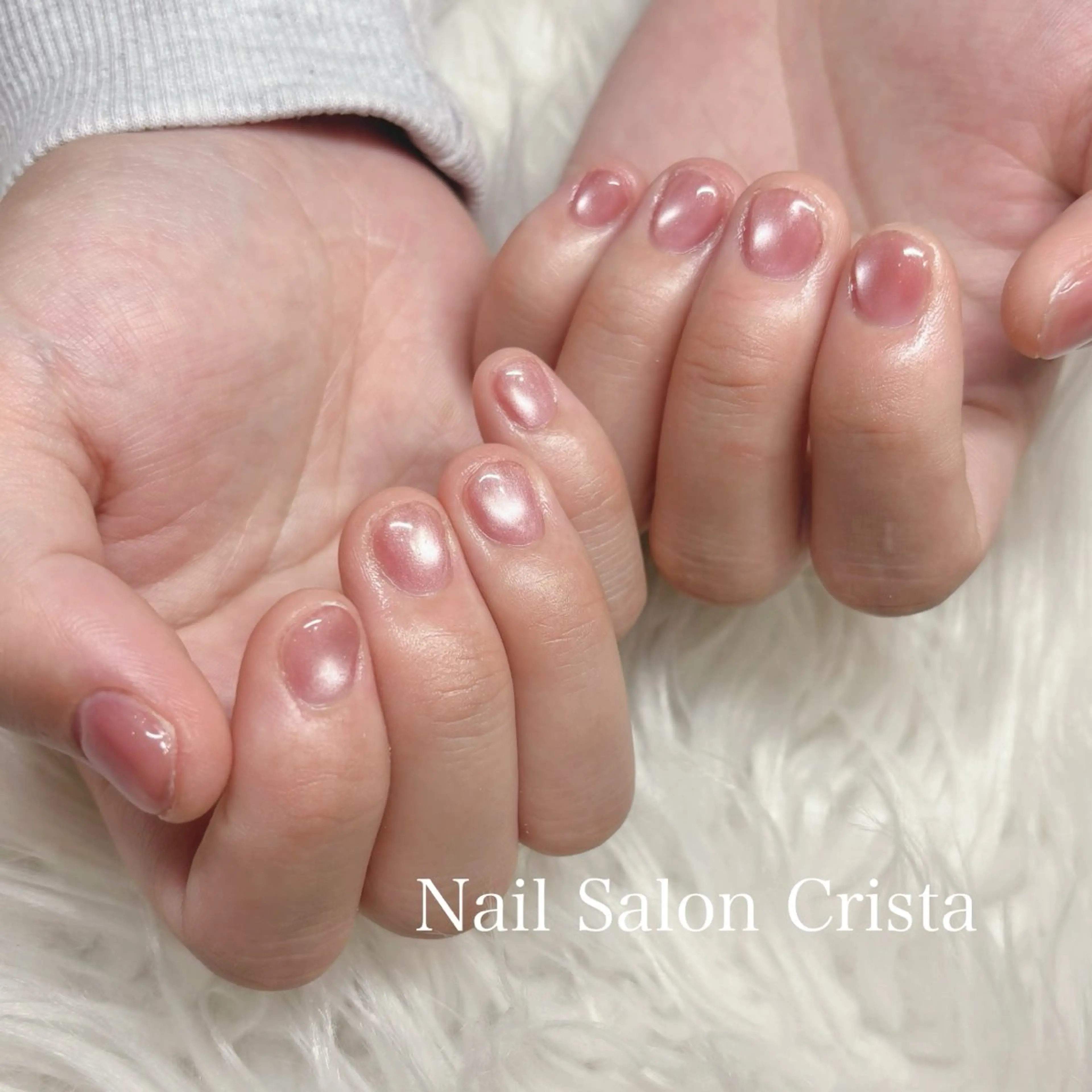 ネイル フットネイル ジェルネイル マグネットネイル オフィスネイル ワンカラーネイル NAILSALON CRISTA所属・🤍CRISTA yui🤍のネイルデザイン