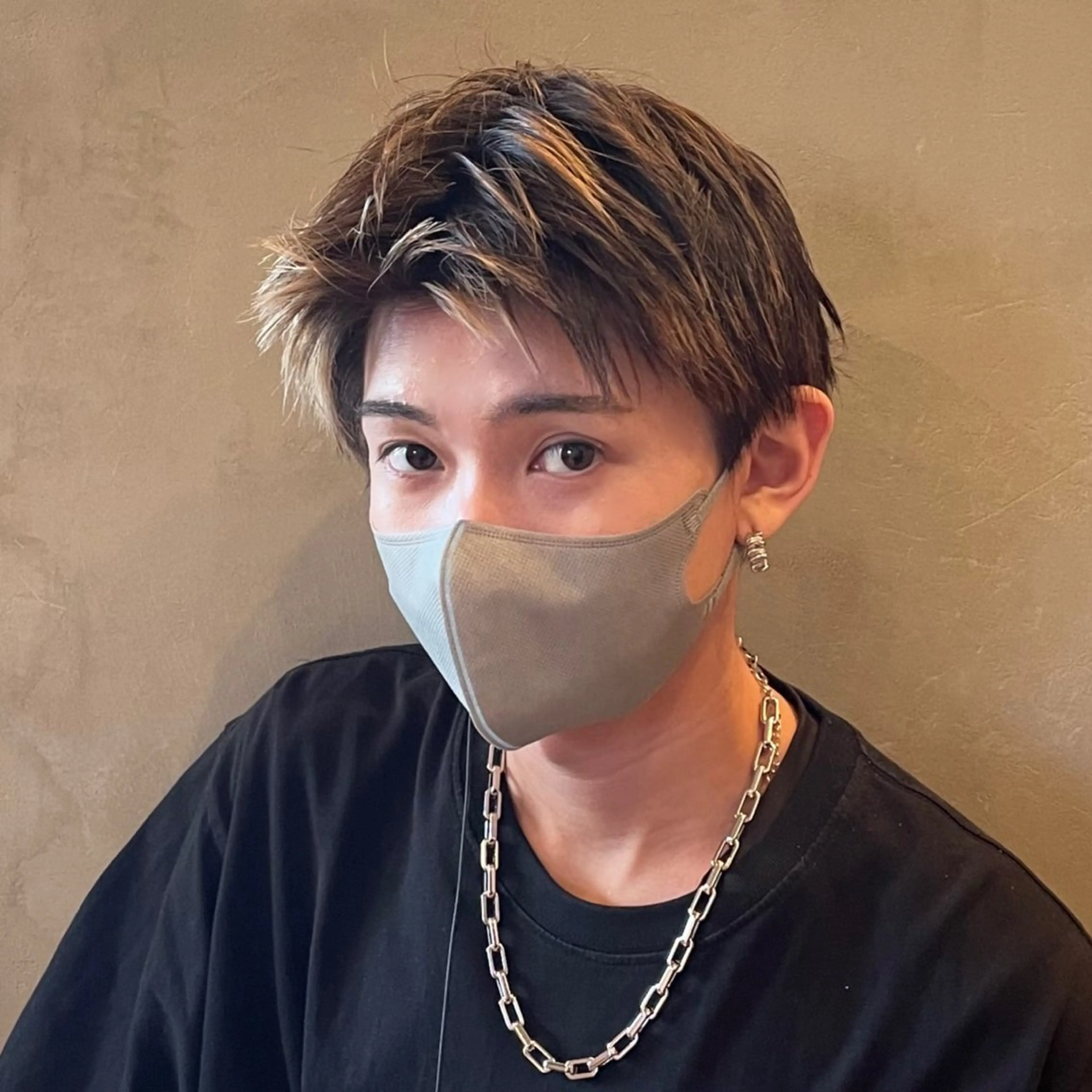 カラー メンズ カラー/韓国レイヤー /ブリーチ/hinaのヘアスタイル