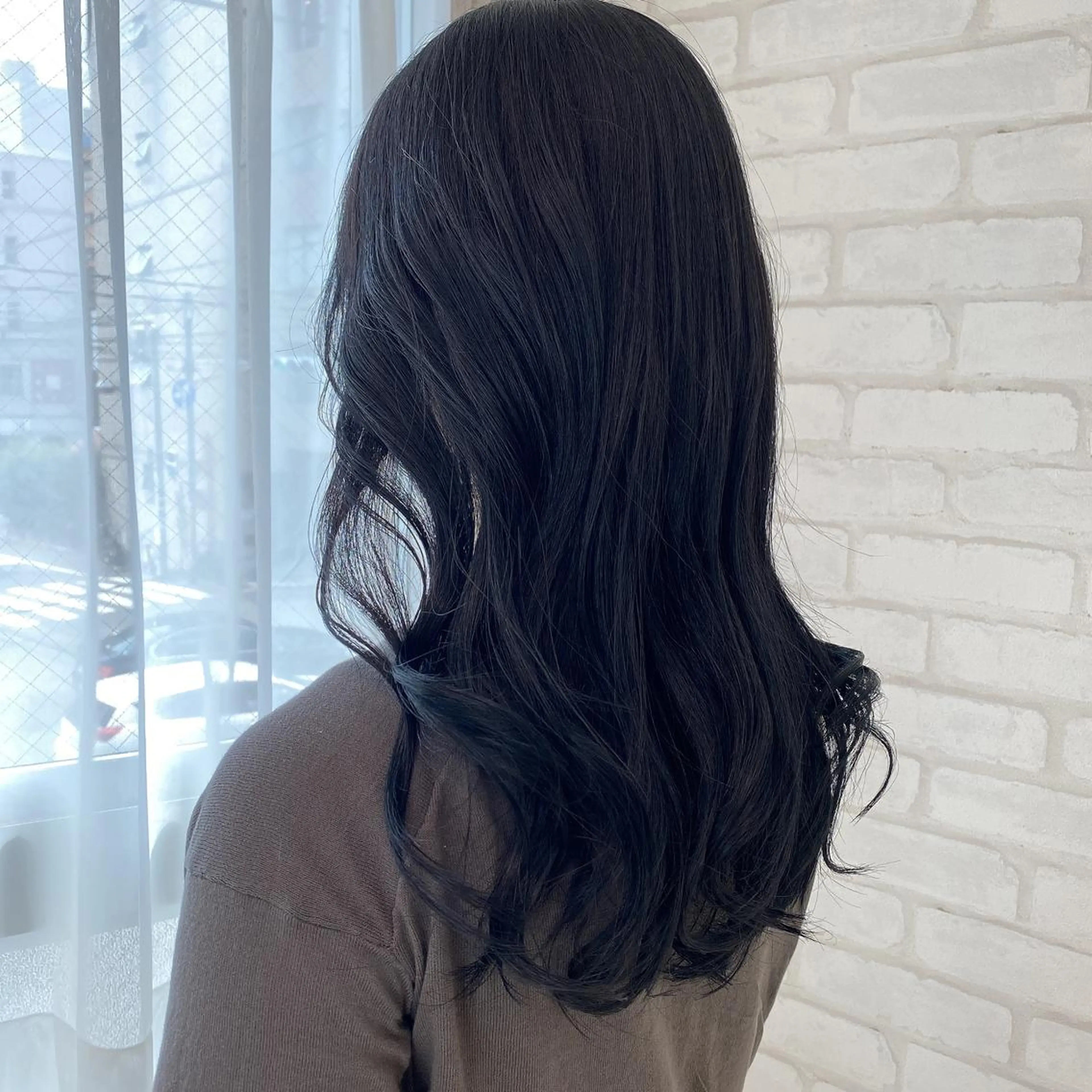 セミロング カラー パーマ abilita AZUSAのヘアスタイル