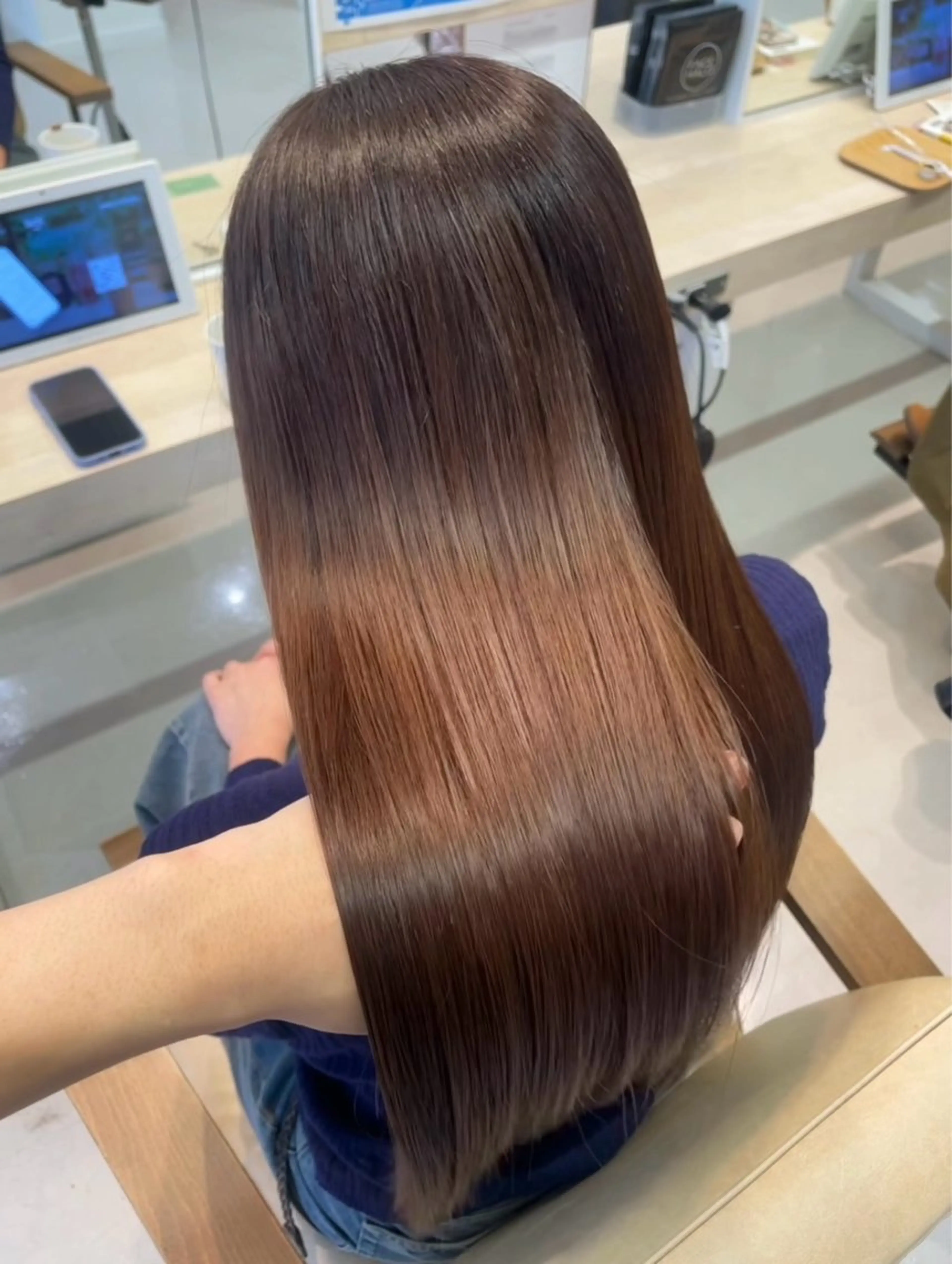 ロング カラー カット ヘアカラー かずや🍀/髪質改善 /艶髪カラー/眉毛のヘアスタイル