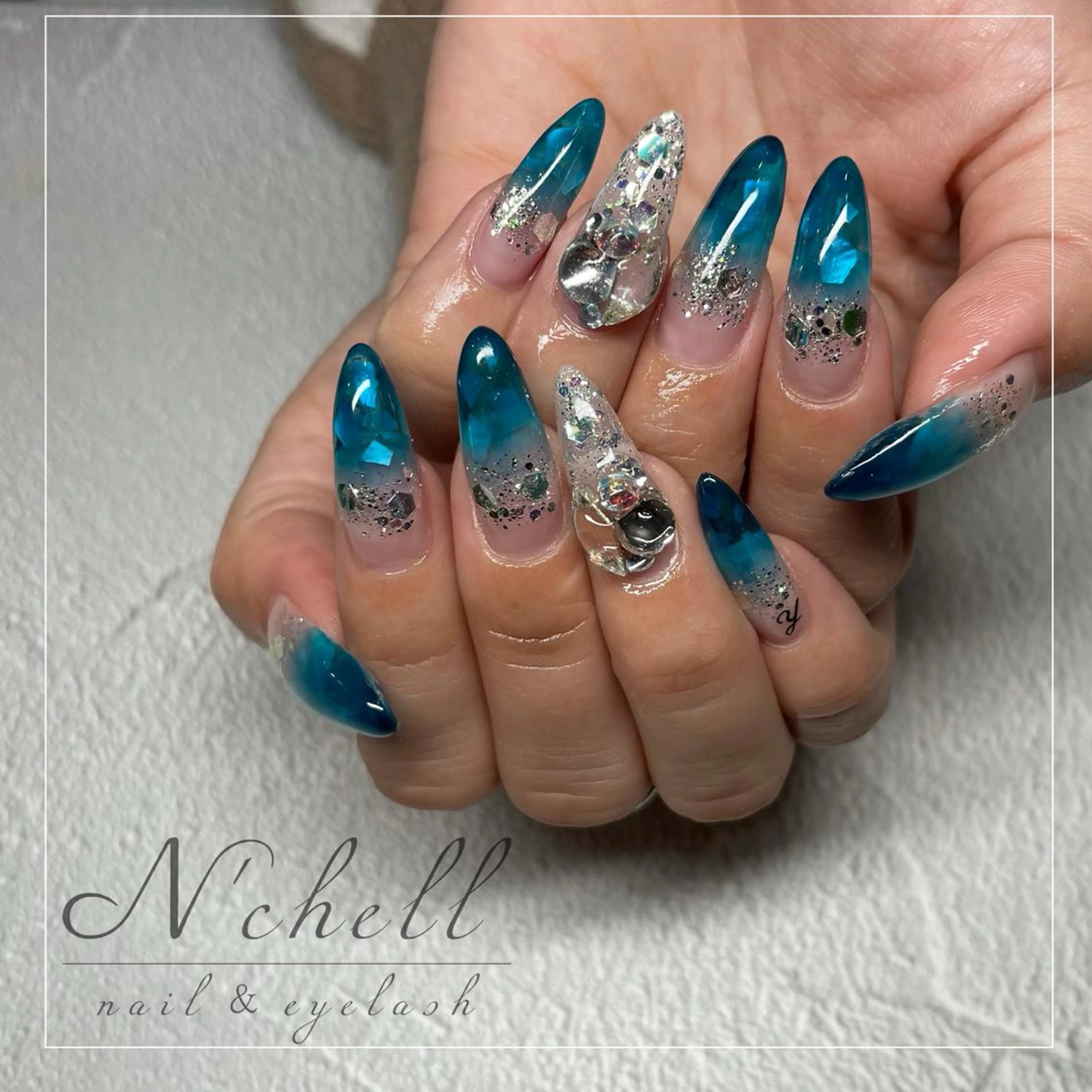 💗ご新規様限定💗【オフなし】10本長さだし（ハーフチップ）×アートし放題の写真