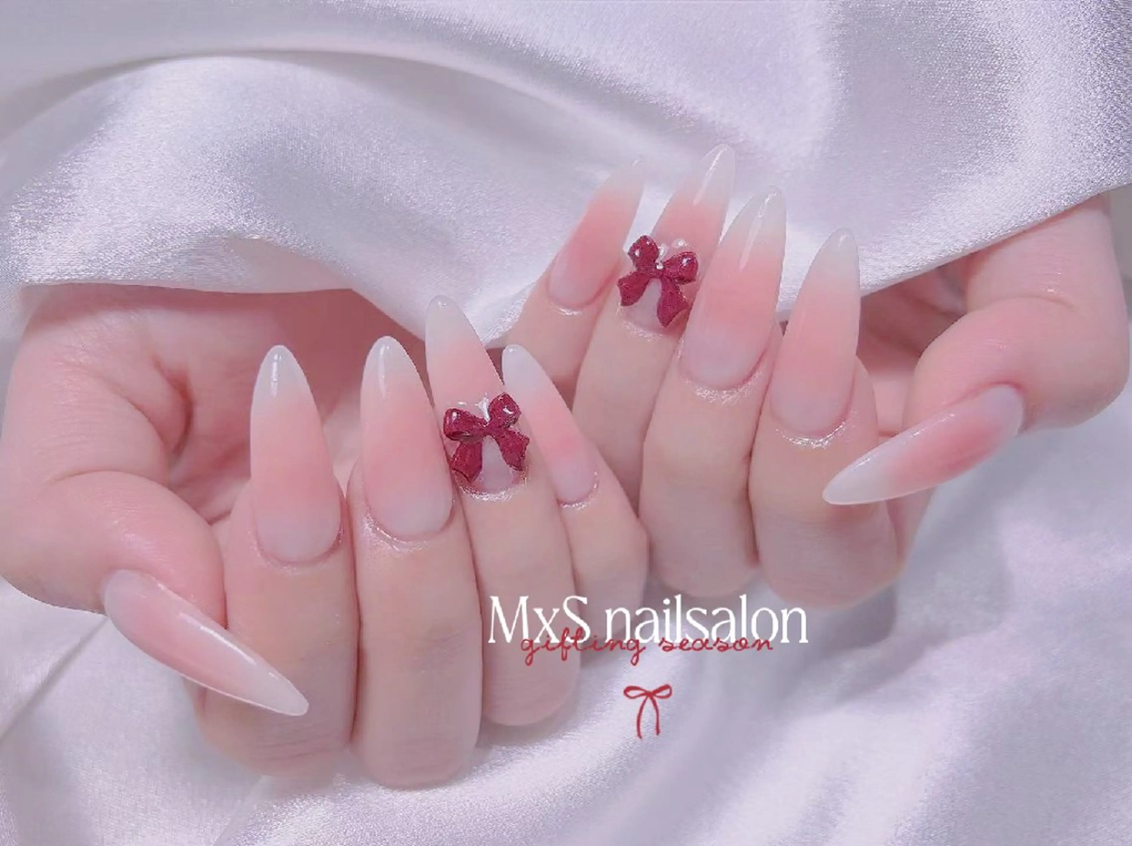 ネイル ジェルネイル 韓国ネイル マグネットネイル パラジェル バレンタイン ハンドネイル ハンドケア MxS Nail 【長さだし/フィルイン/マグネット/ワンホンネイル/韓国ネイル/パラジェル】所属・M×S Nail みなのネイルデザイン