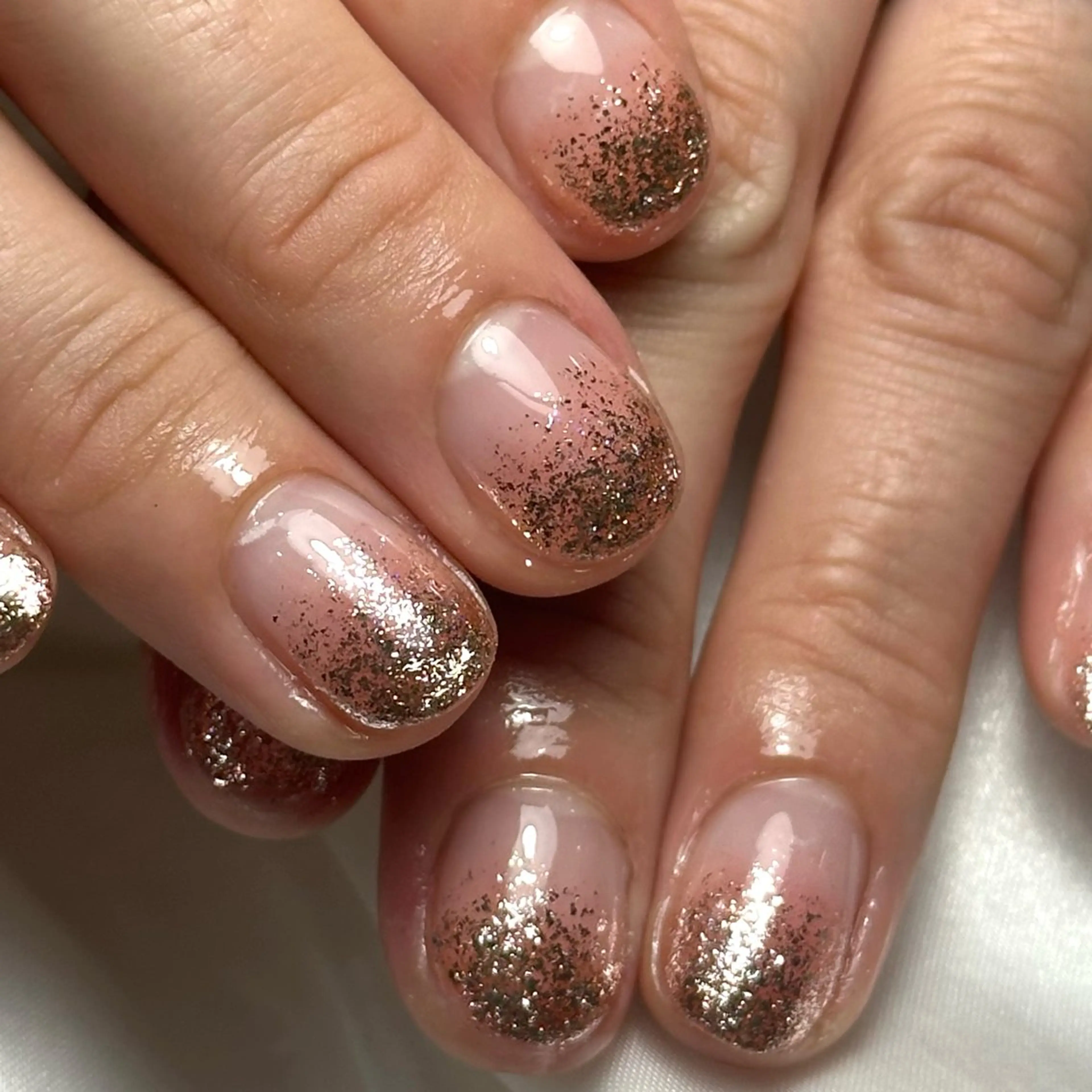 ネイル ゴージャス ラメ(グリッター) ピンク Ray nail natsu🎀のネイルデザイン