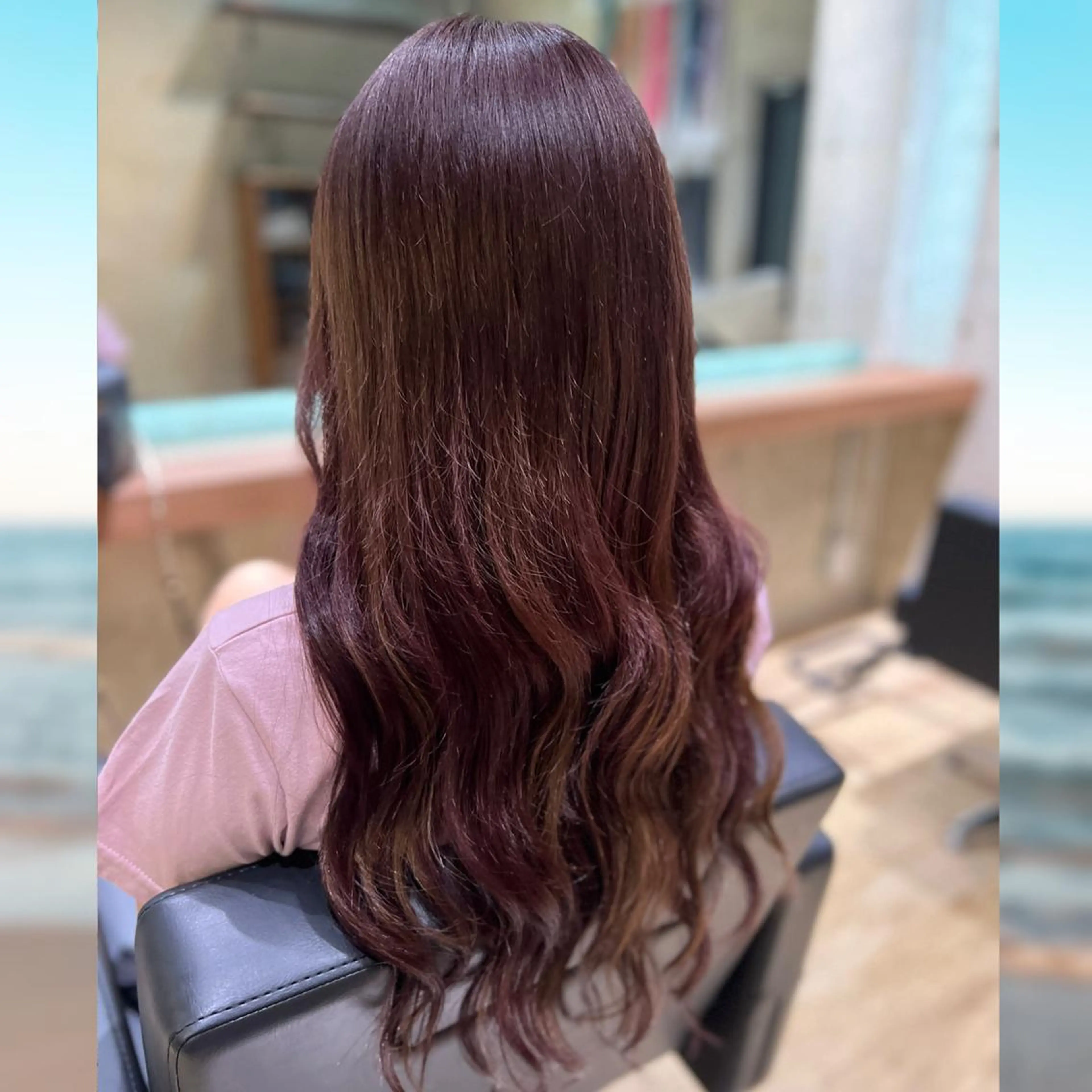 カラー ロング 🎀羽エクステ&韓国 ヘア大人気♡mi🌙のヘアスタイル