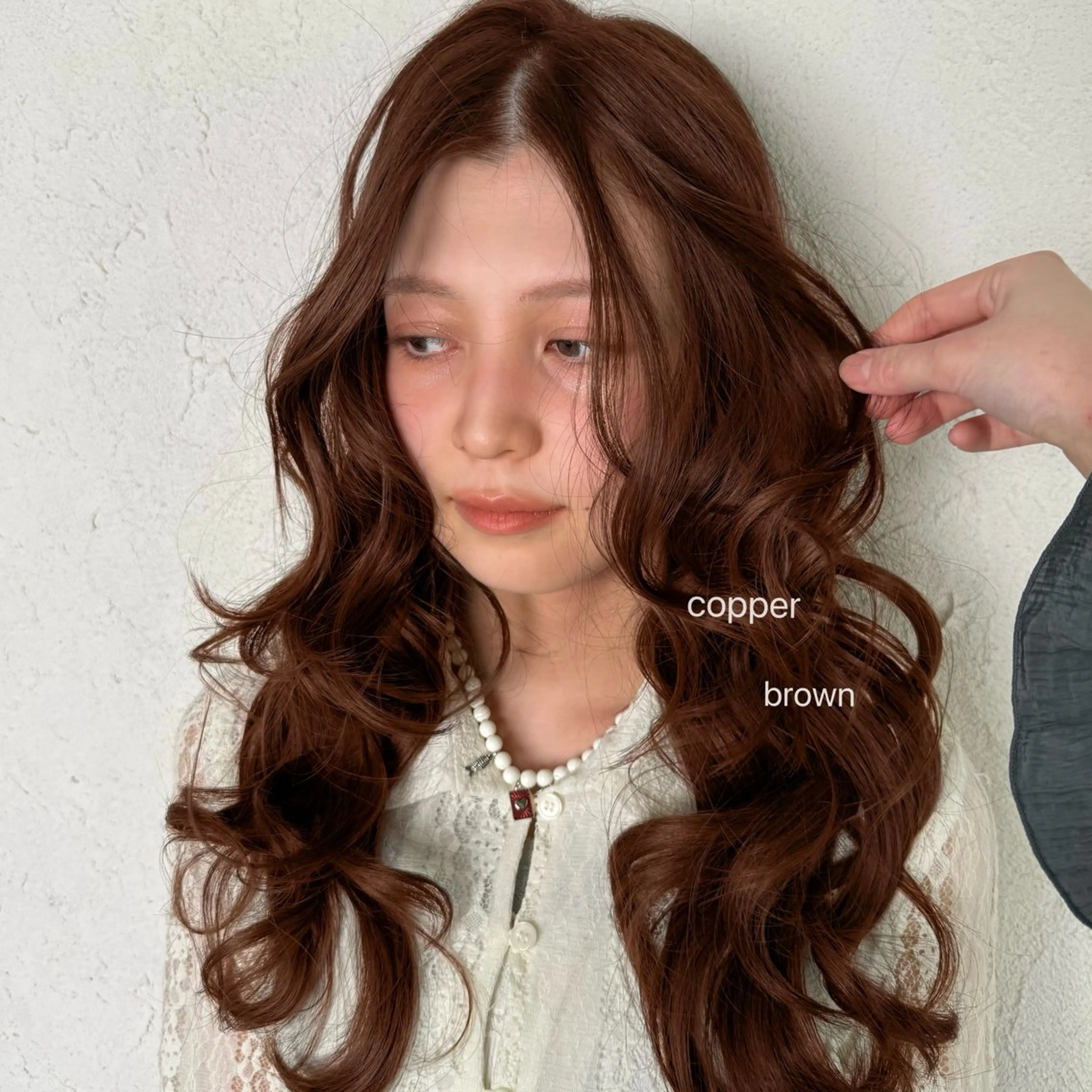 【透明感出したい人はこれ🤍】前髪カット＋ブリーチなしダブルカラー+高級髪質改善トリートメントの写真