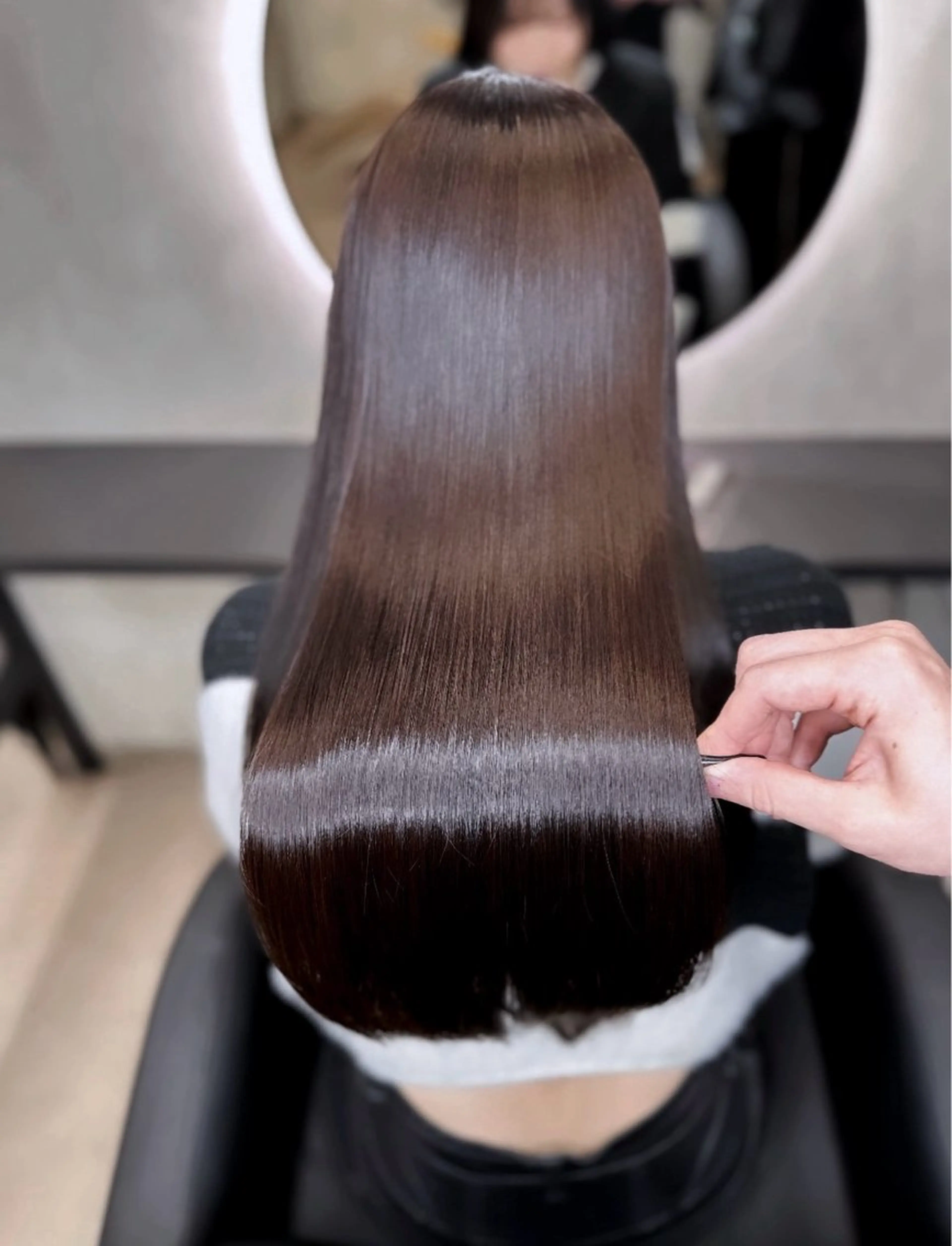 ロング XYZ所属・縮毛矯正/髪質改善 韓国風/MIKIYAのヘアスタイル