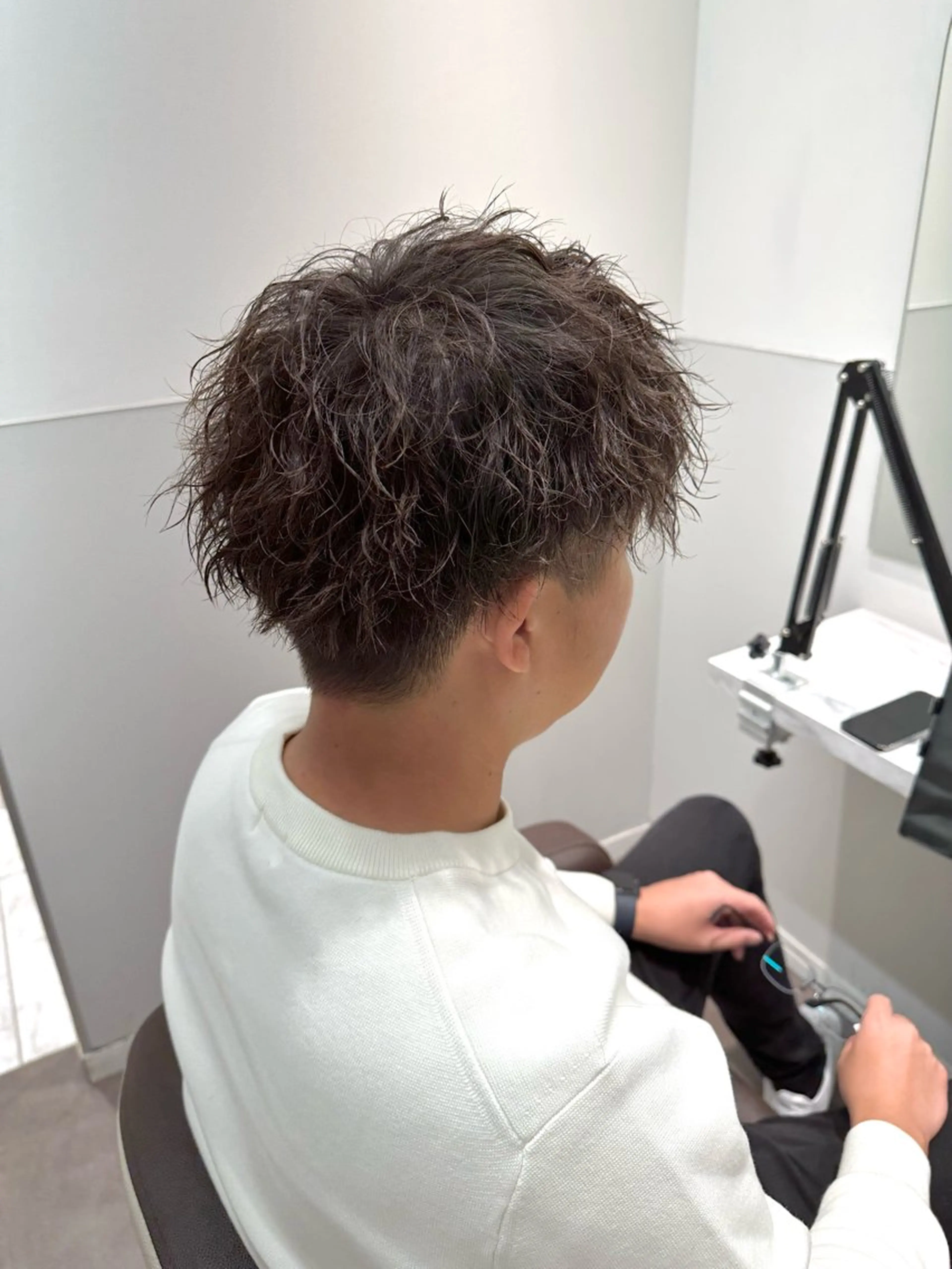 ショート パーマ メンズ メンズパーマ ツイストスパイラルパーマ スパイラルパーマ カット パーマ SALOWIN大宮 /KYOHEI✂️のヘアスタイル