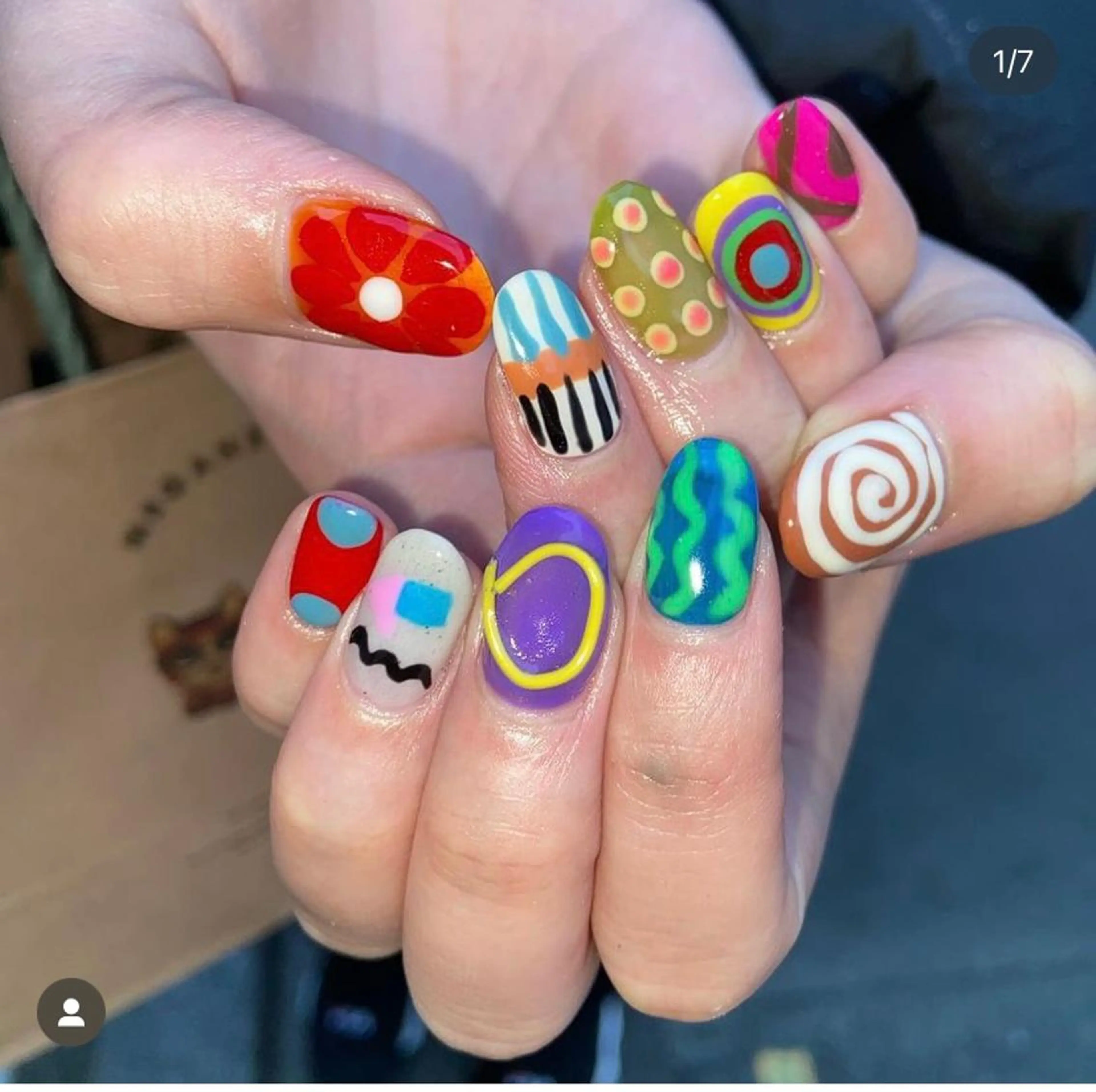 10本アート（デザインやり放題）オフ有無の写真