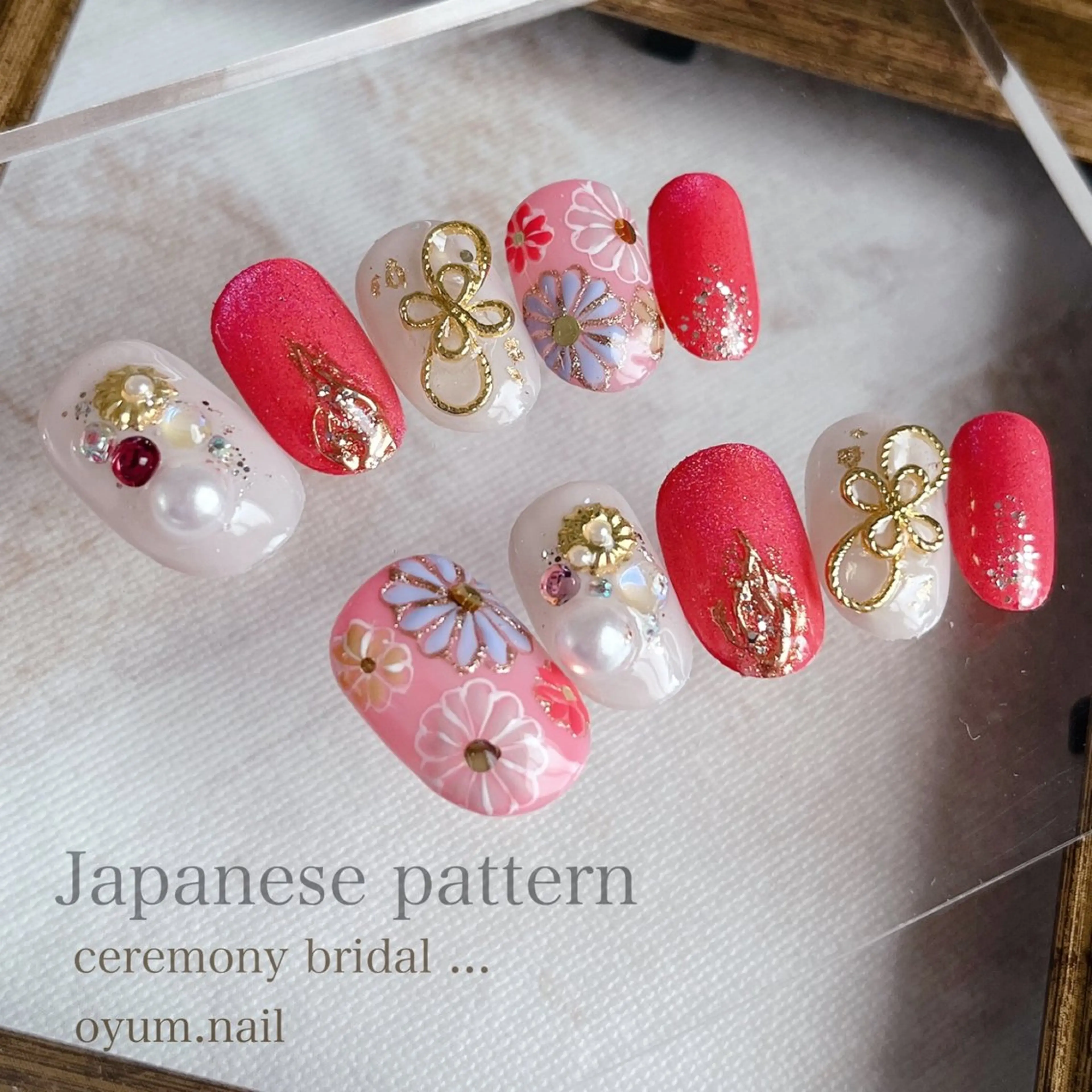 ネイル 成人式 ネイルチップ ハンドネイル takanashi yumiのネイルデザイン