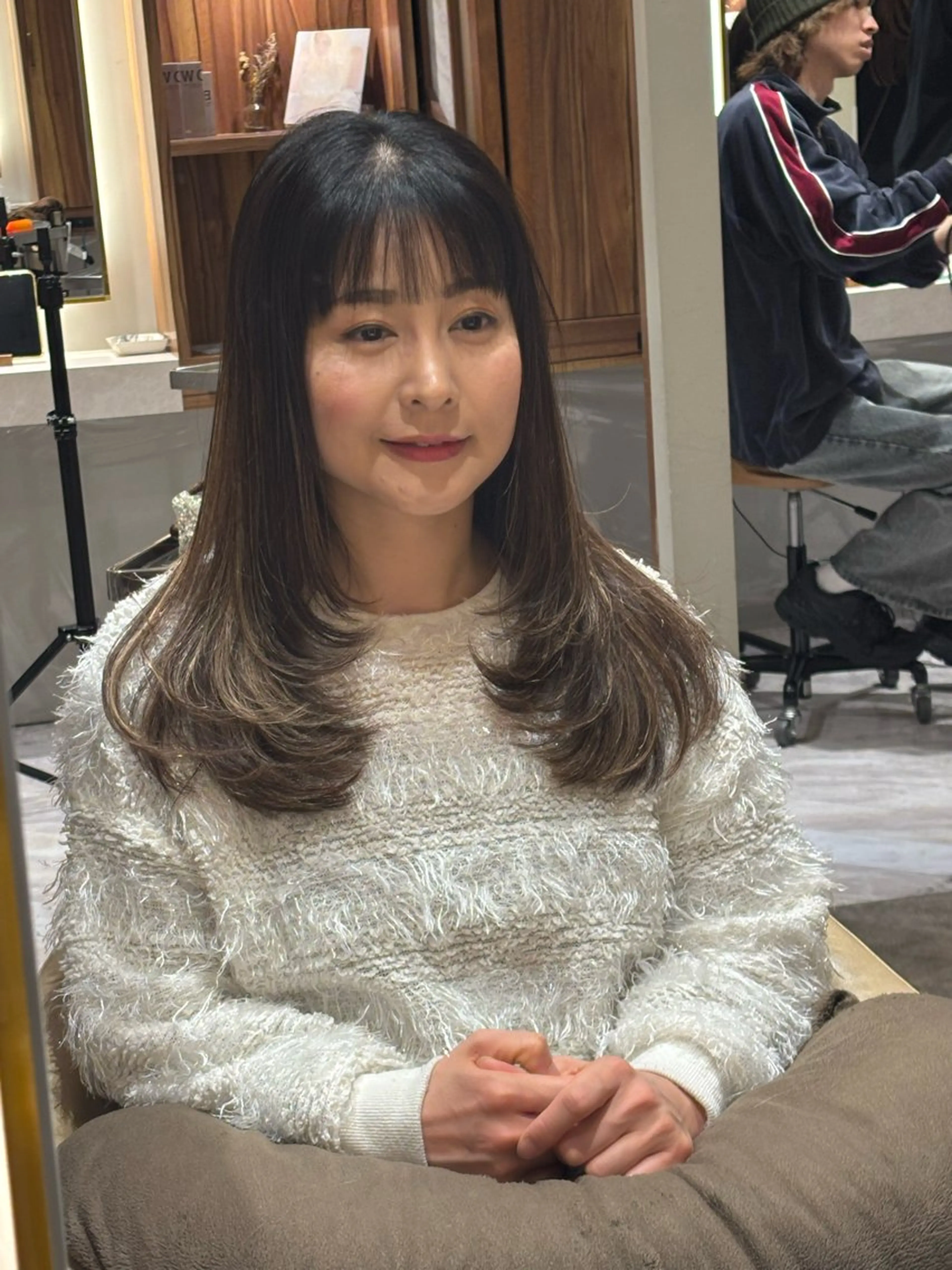 セミロング レディースカット💥 向川拓身💥のヘアスタイル