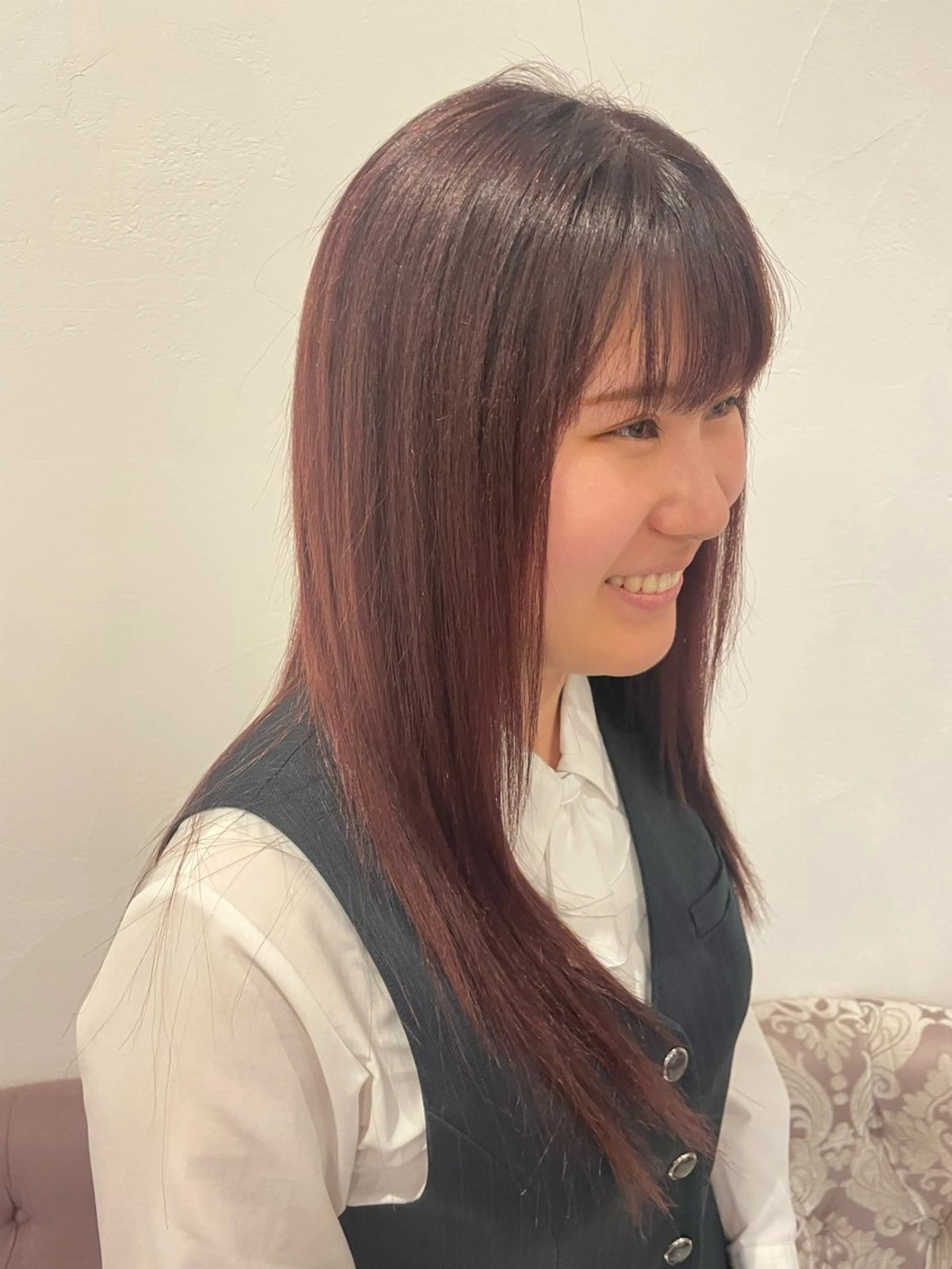 ロング カラー 梨子🐣艶カラー🌈 ダメージレス💖のヘアスタイル