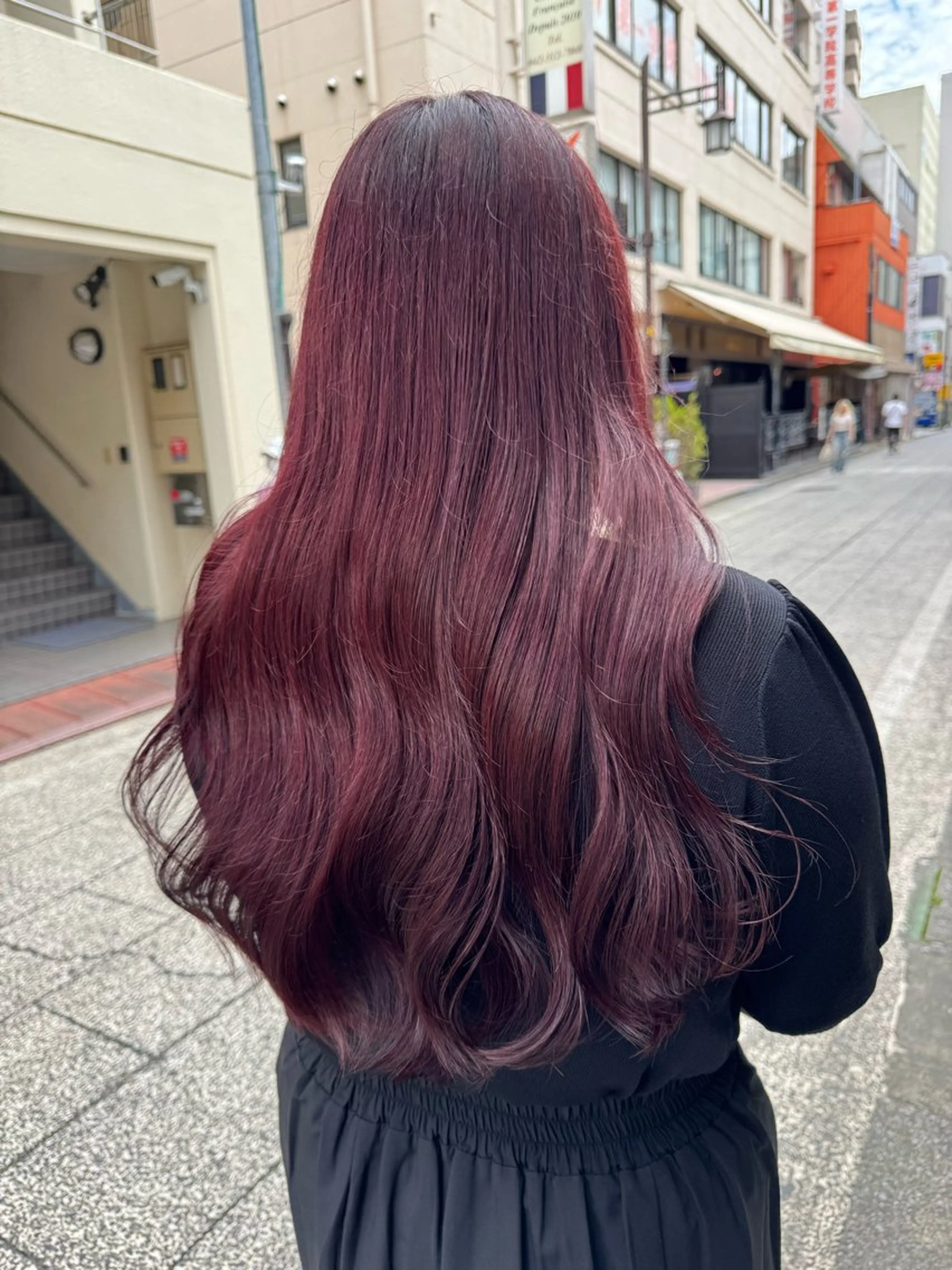 ロング レイヤーカット ベージュ/KANAのヘアスタイル