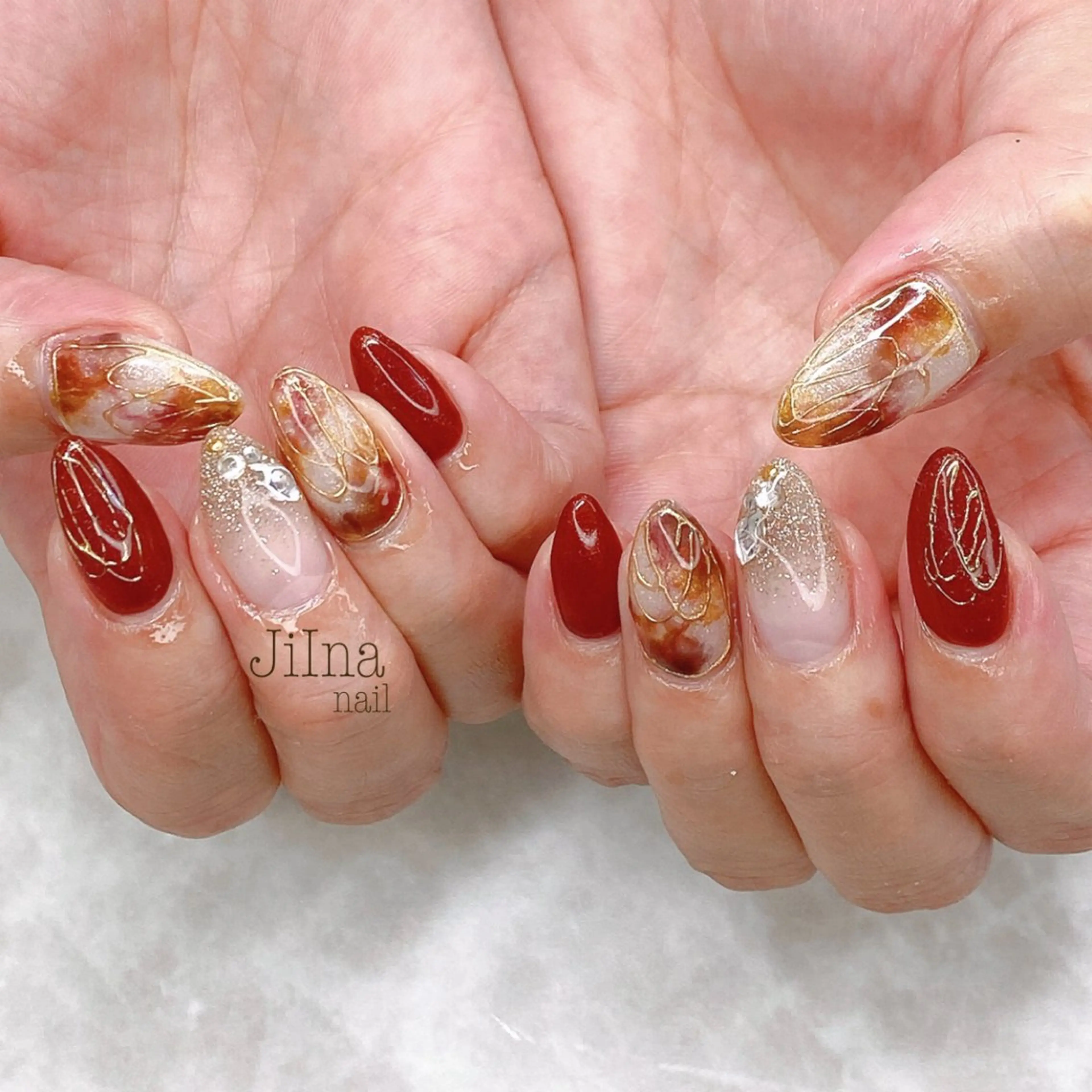 ネイル 持ち込み JiIna nailのネイルデザイン