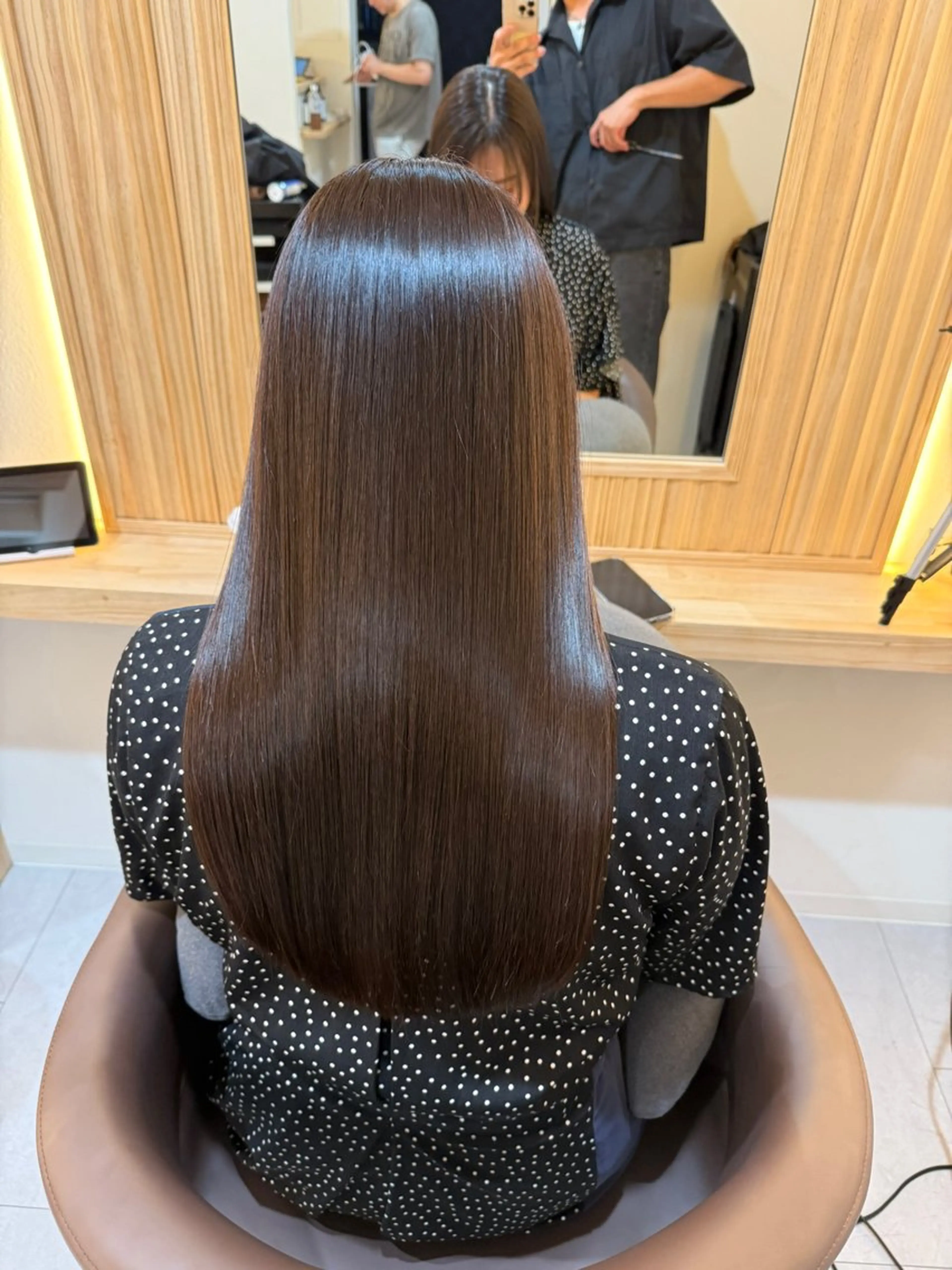 ロング 縮毛矯正 トリートメント attrait南堀江所属・KAISEI髪質改善 /縮毛矯正のヘアスタイル