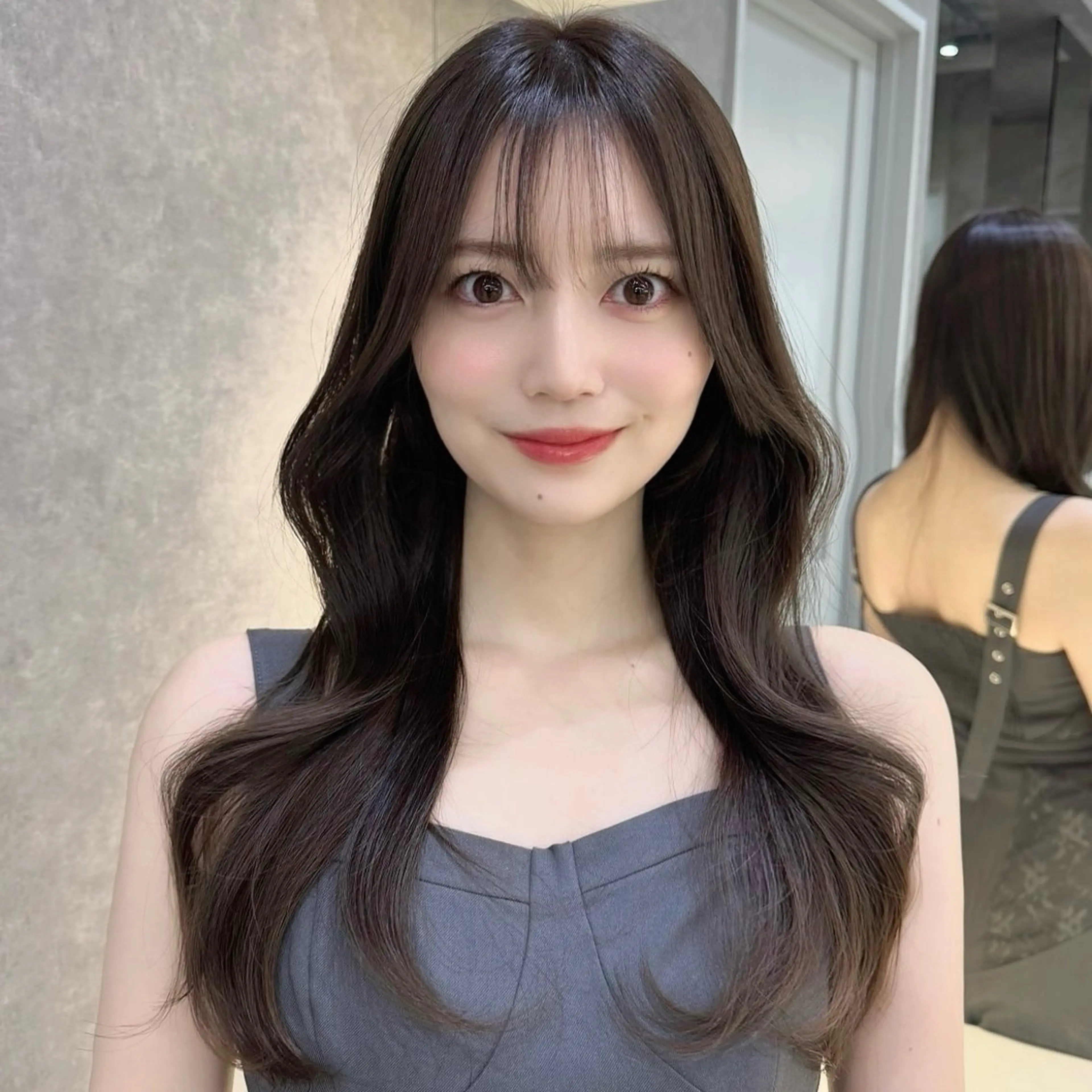 ロング レイヤー/縮毛矯正 🌹大人韓国 芹奈のヘアスタイル